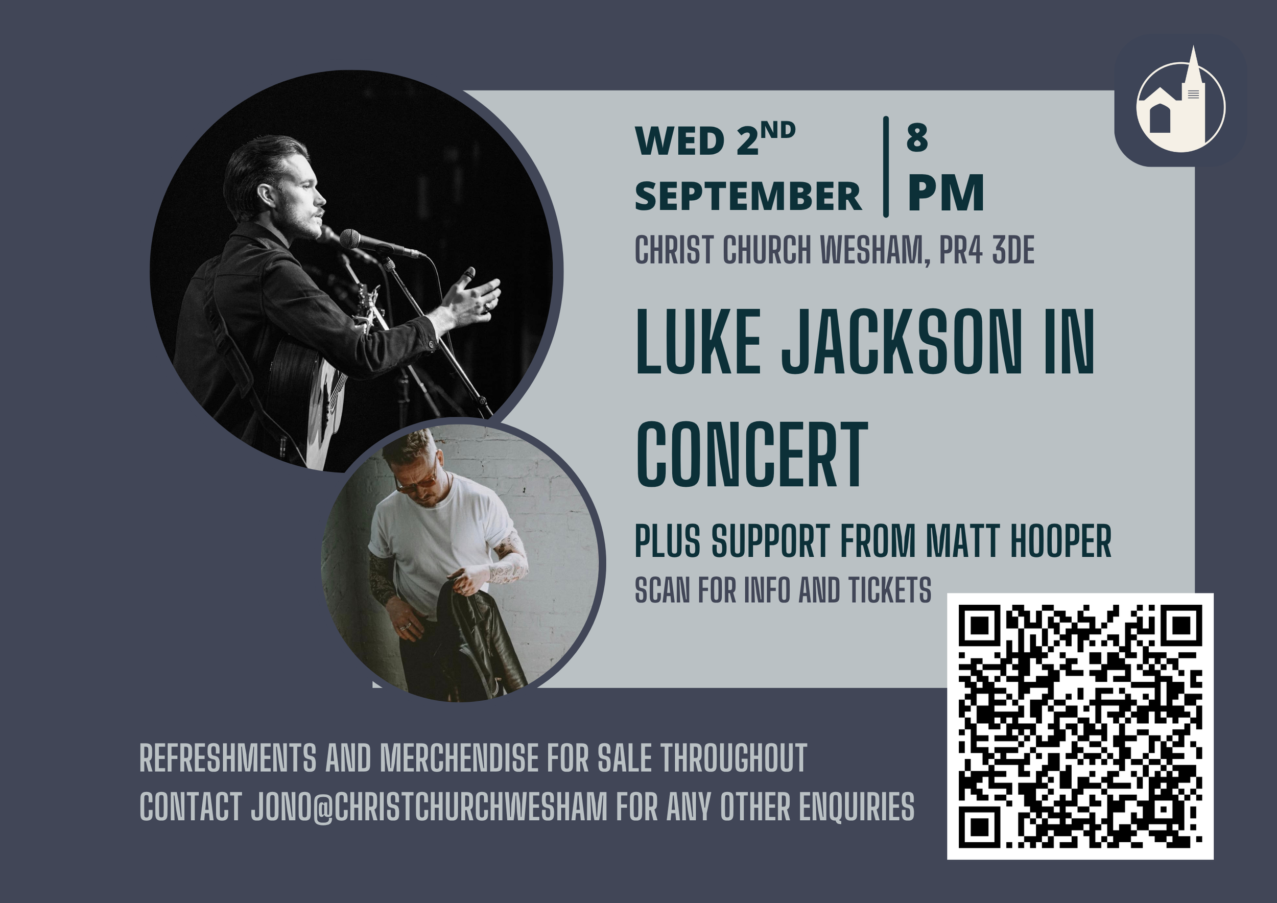 For Tickets and Event info, click on the image above, or scan the QR code