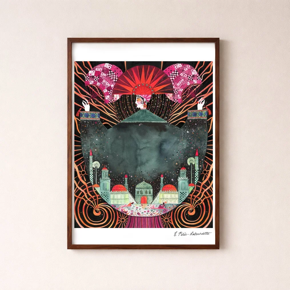 Art Deco Princess - A3 print