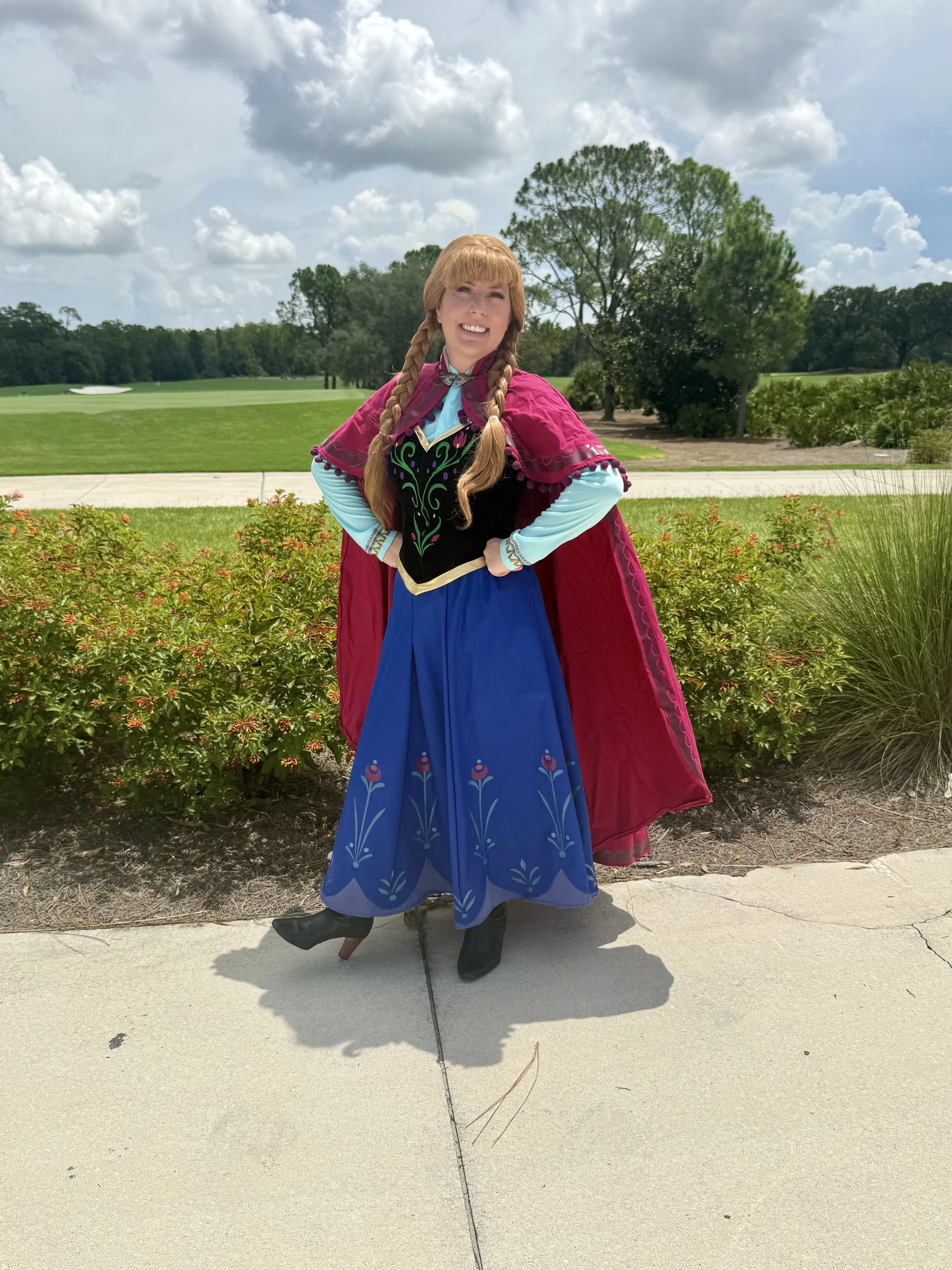 Princess Anna birthday party entertainer in Davenport Florida.