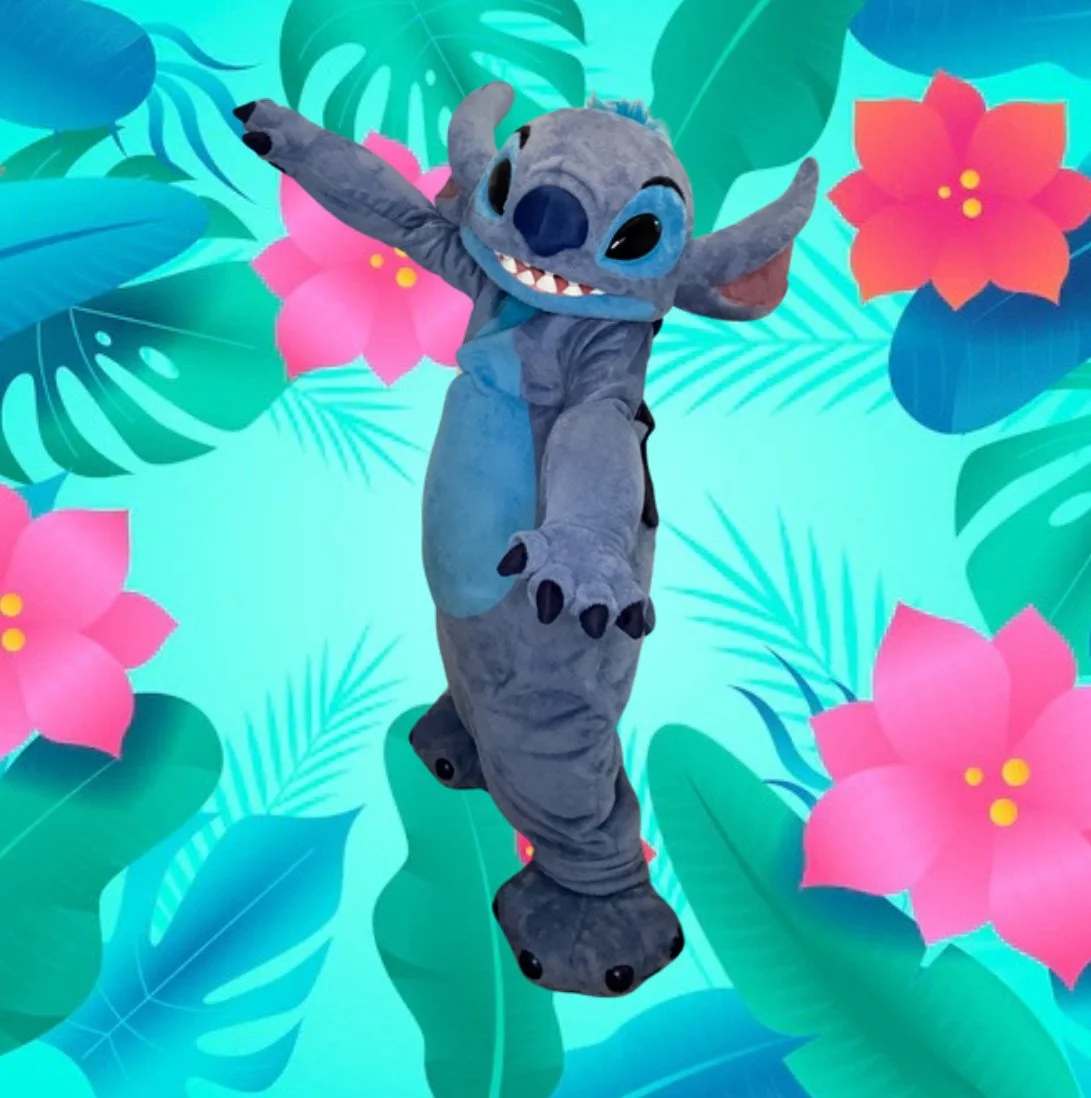 Stitch party character available for birthday parties, school events, and family celebrations in Kissimmee, Orlando, Clermont, and surrounding areas.