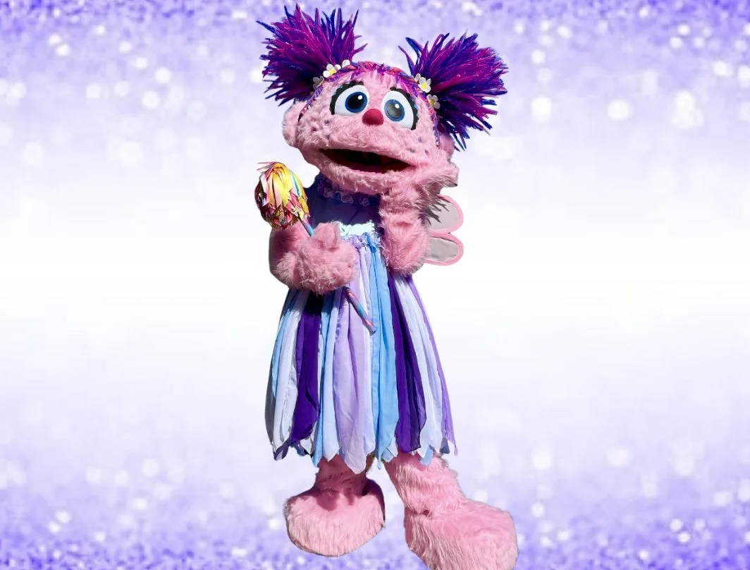 Hire Abby Cadabby, a Sesame Street party character, for children's birthday parties in Kissimmee, Orlando, Celebration, Davenport, and surrounding Central Florida communities.