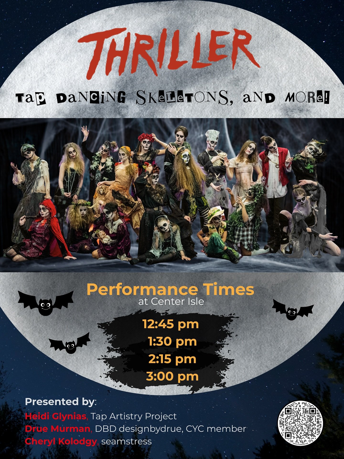 Next up&hellip; 🎃 👻 🍂💀🌕

This Sunday, we&rsquo;re thrilled to continue our 13-year Thriller tradition at the Cleveland Yachting Club&rsquo;s Fall Fest!

Our dancers will perform &ldquo;Thriller,&rdquo; tap dancing skeletons, and other festive fa