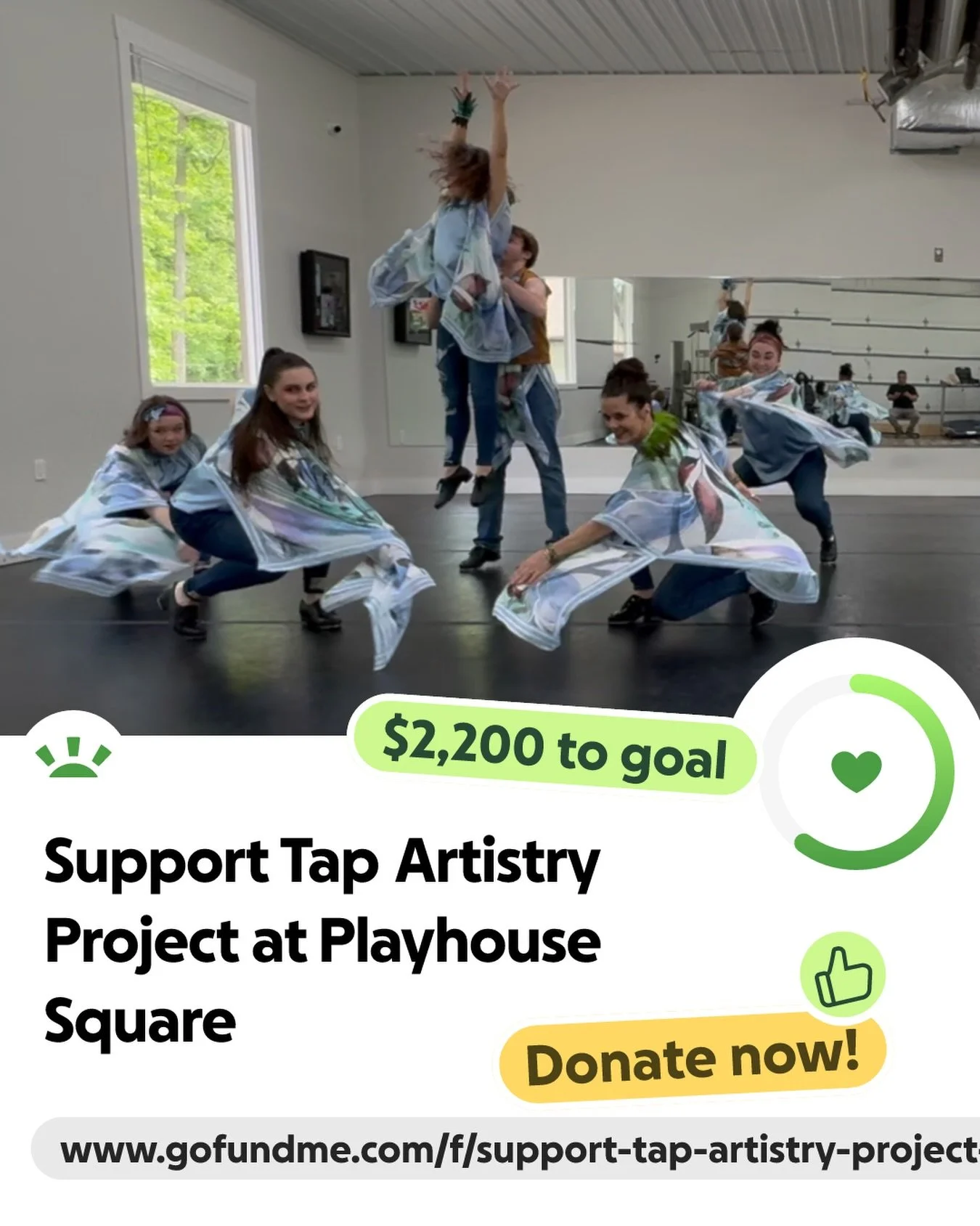 Excited to share that the &ldquo;Support Tap Artistry Project at Playhouse Square&rdquo; has just launched! 

This talented group of tap dancers, rooted in tradition and driven by passion, is preparing for a special performance at Cleveland&rsquo;s i