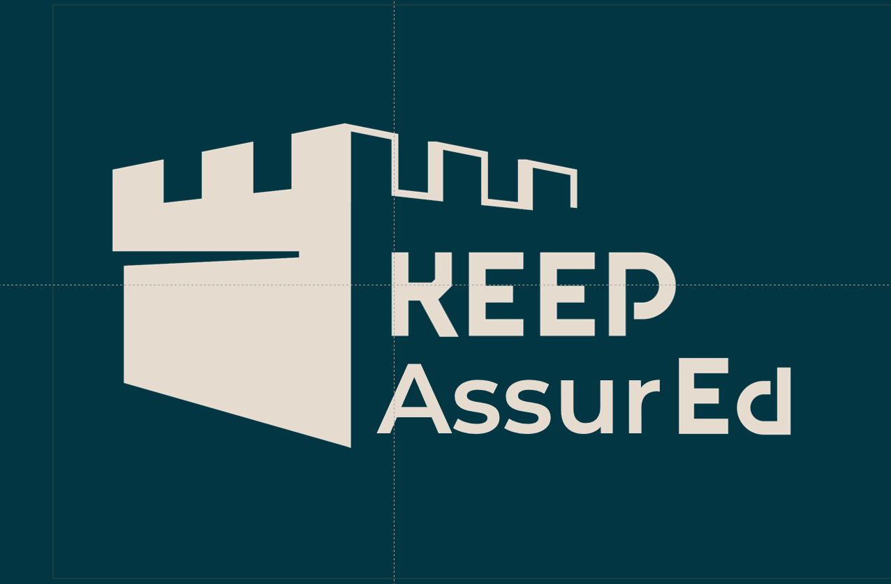 Logo featuring a stylized castle tower with the text "KEEP AssurEd" beside it.