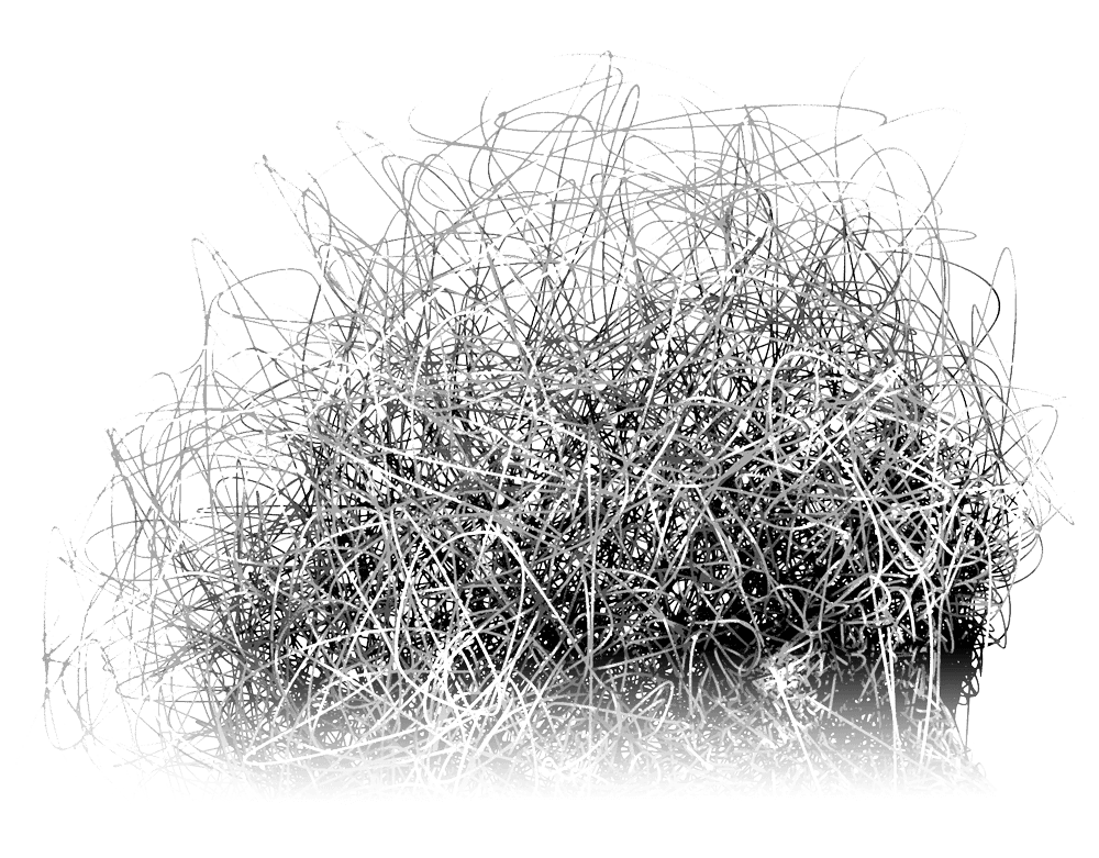 Black and white abstract illustration of tangled, overlapping lines, symbolising complexity and interconnected systems.