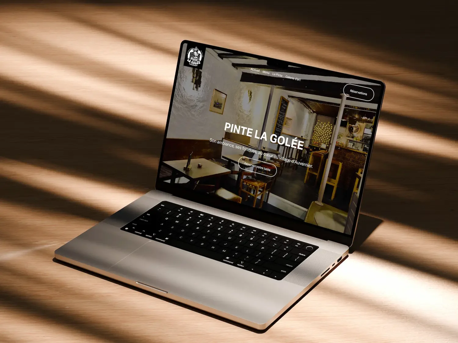 Website · Pinte La Golée Restaurant & Art Gallery