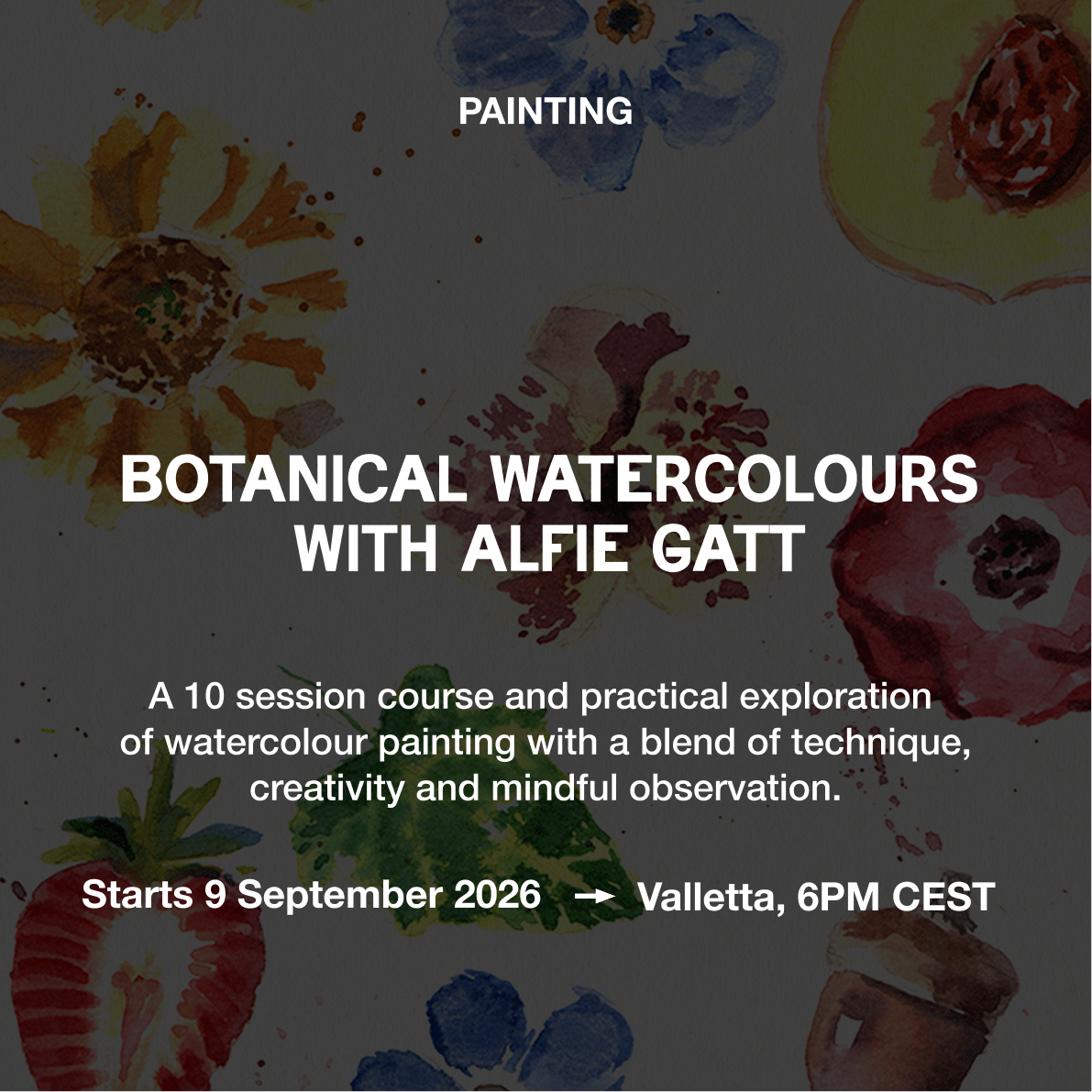Botanical Watercolours with Alfie Gatt