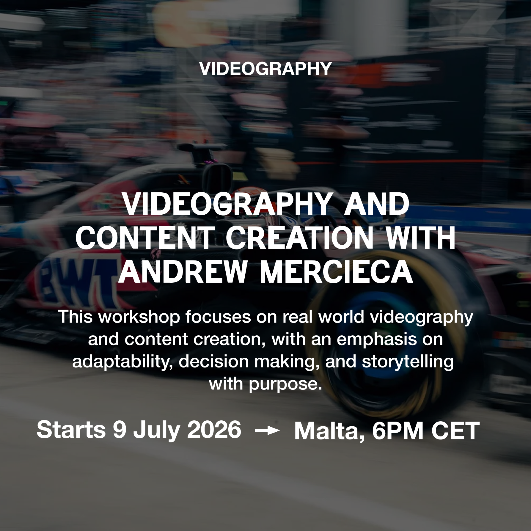 Videography and Content Creation with Andrew Mercieca