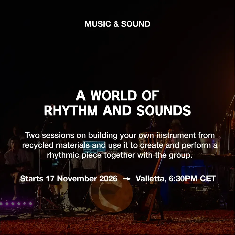 A World of Sound Rhythms with Benji Cachia —  17 & 18 Nov, Valletta Design Cluster