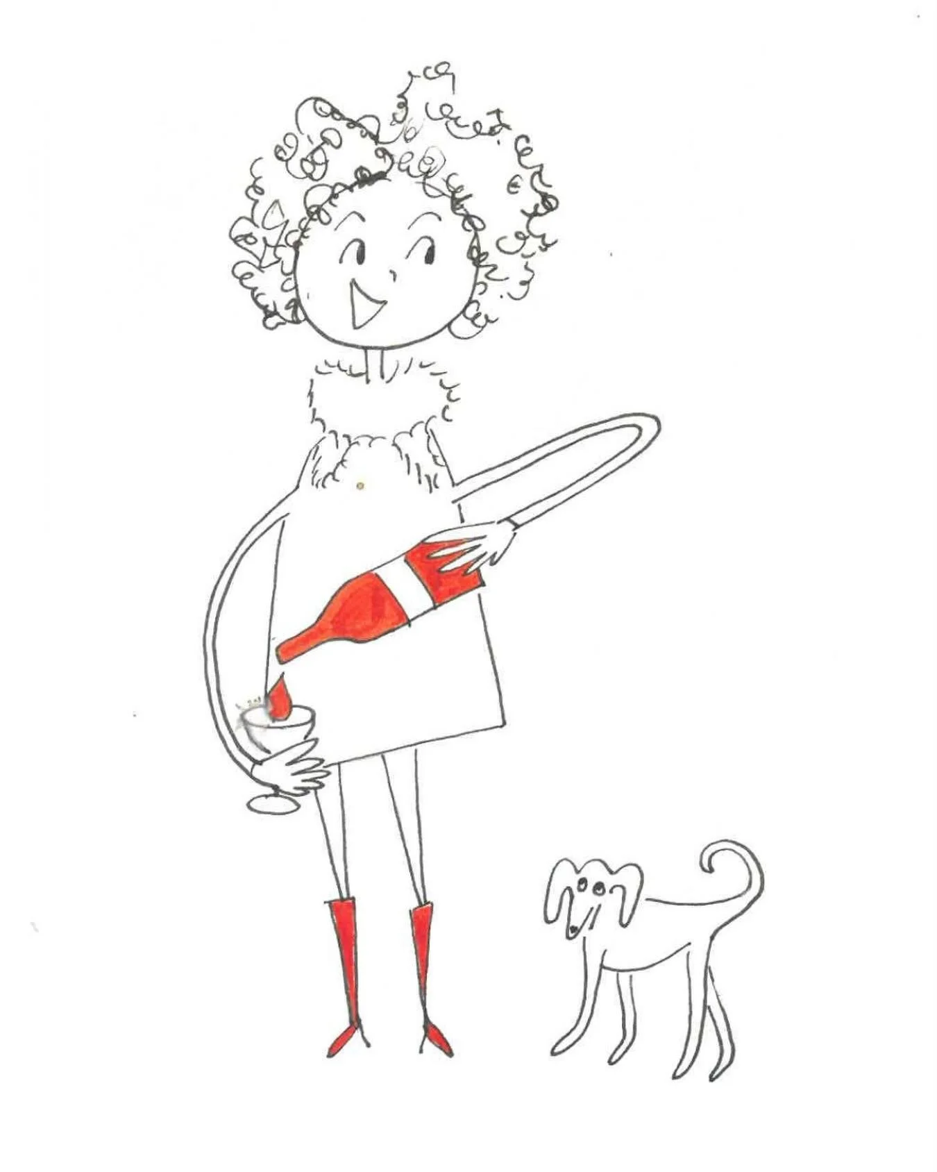 By the super talented @lucycowanillustration - actually drawn a few years ago and rediscovered recently. A pretty accurate representation of the hound and me!