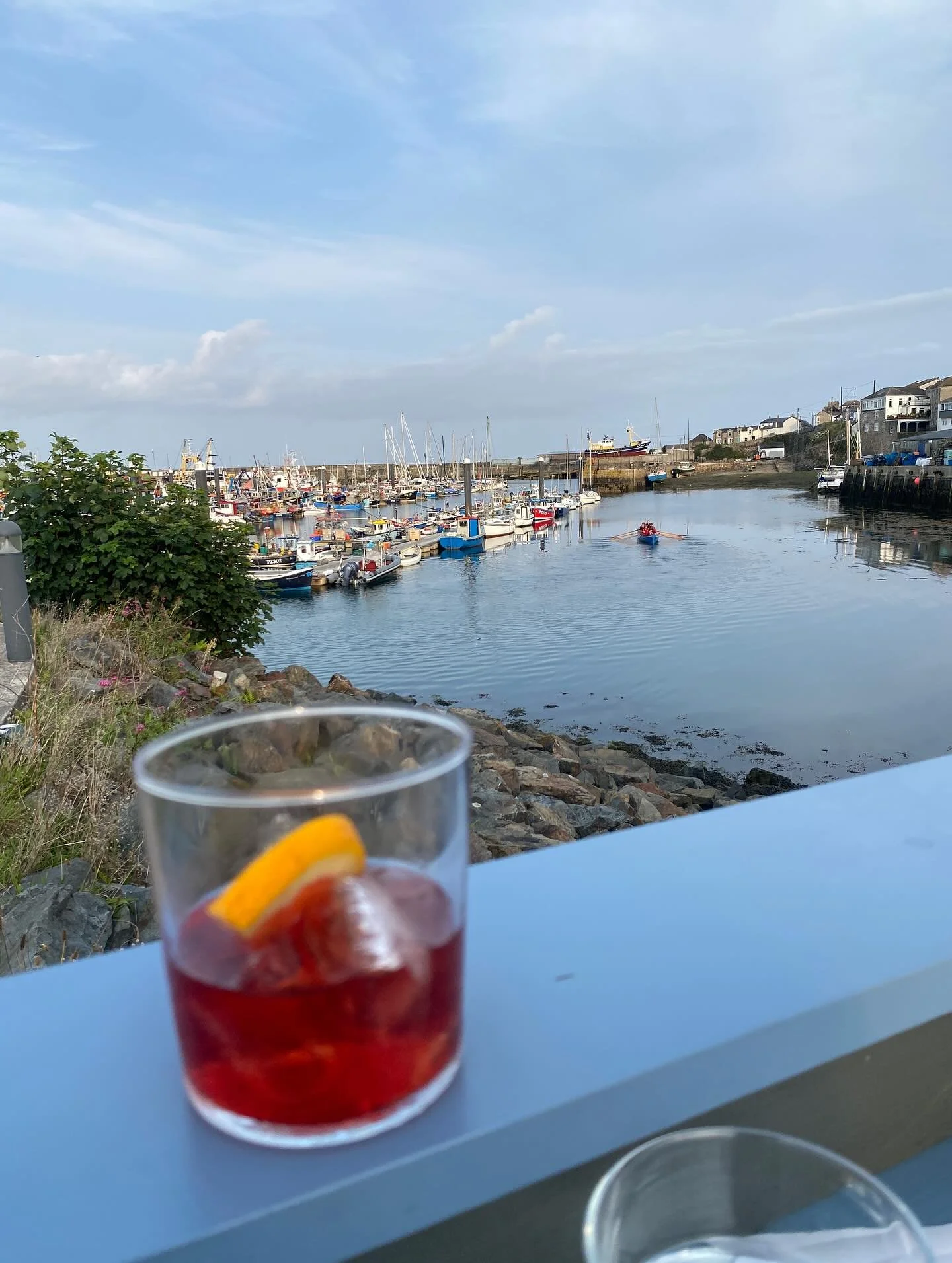 July 2025. The BEST place in Cornwall for a negroni. @argoenewlyn (Seafood is also fantastic).