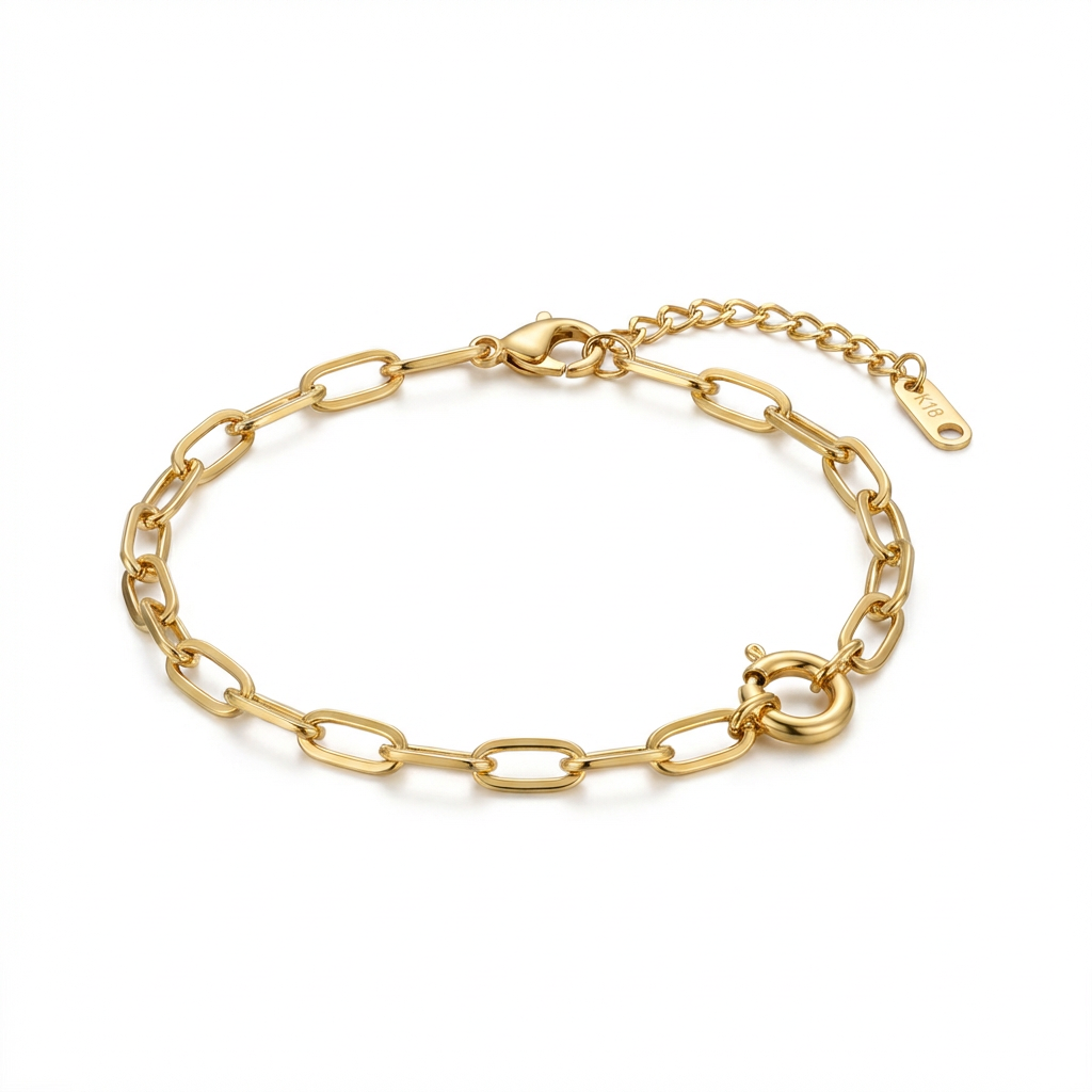 Paperclip Charm Keeper Bracelet