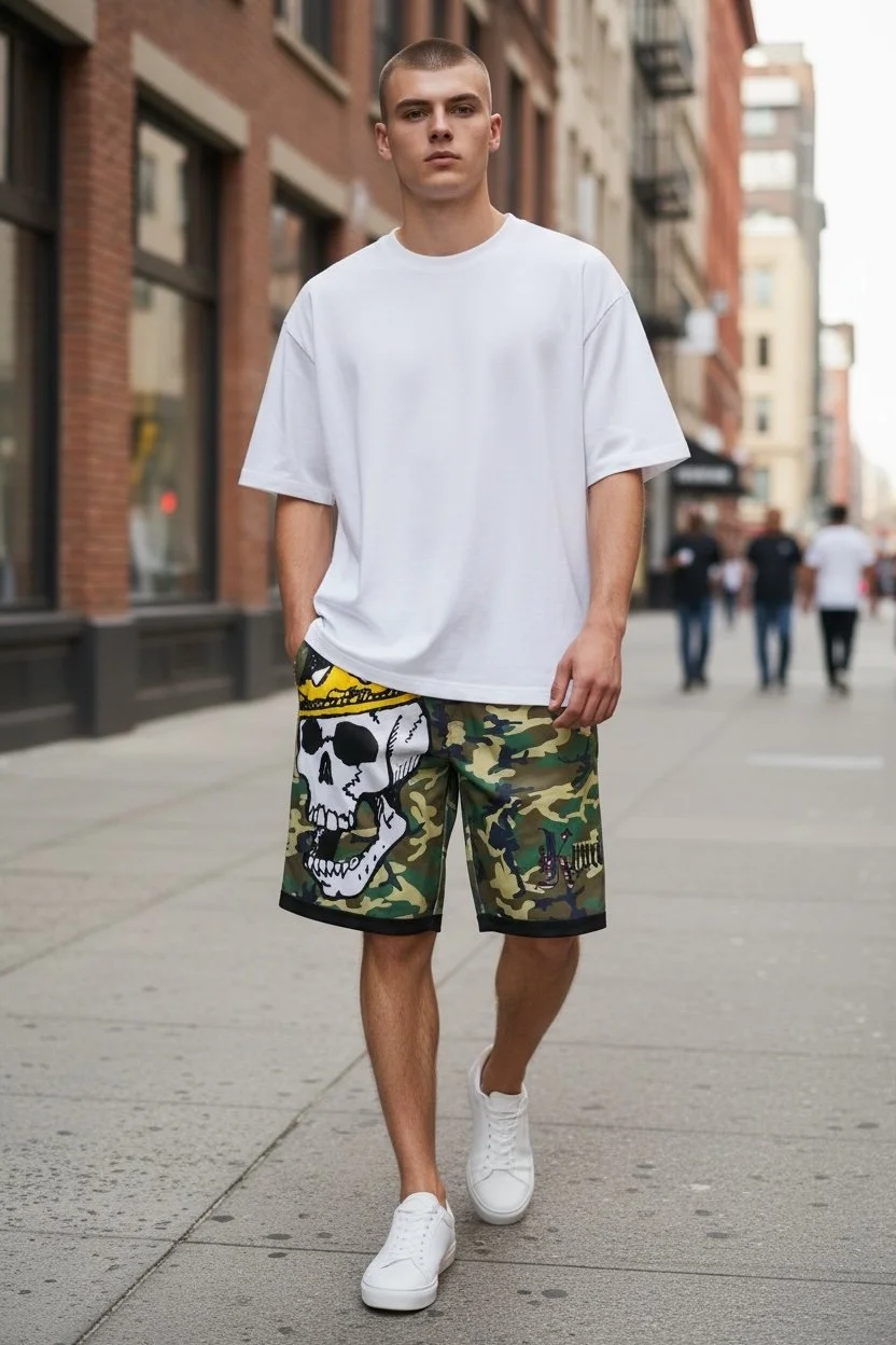 Skull and Crown Youth Shorts