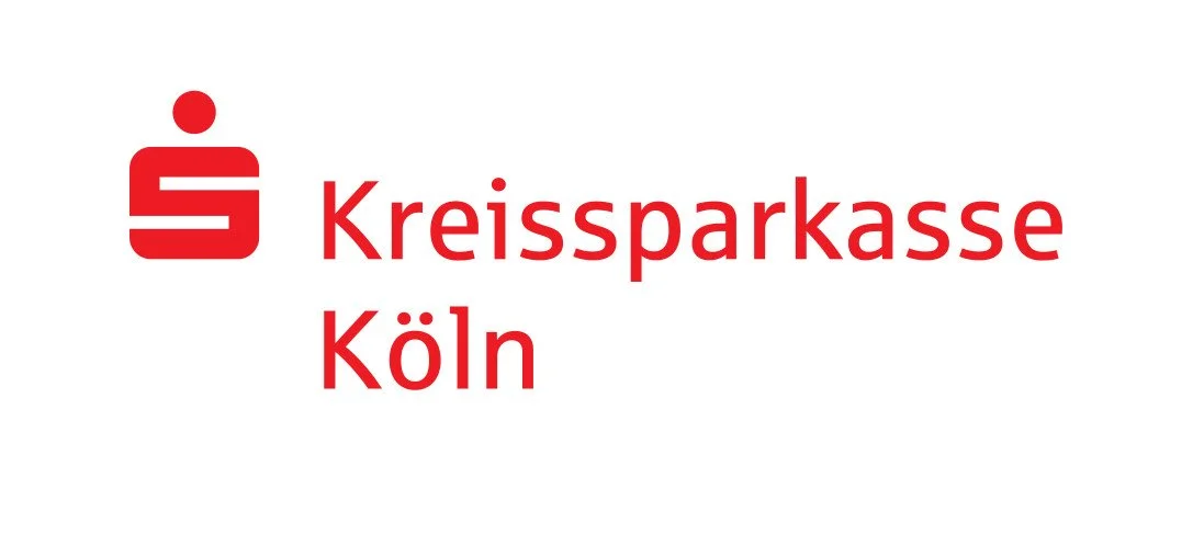 Logo der Kreissparkasse Köln mit roten Schrift und Symbol