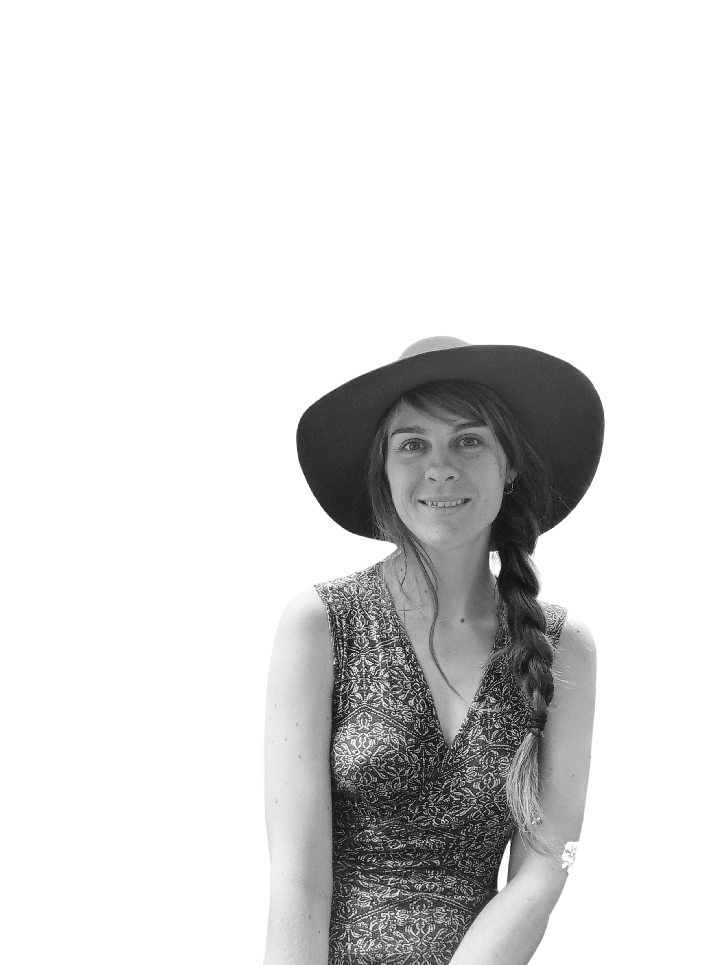 Black and white photo of Kaya.