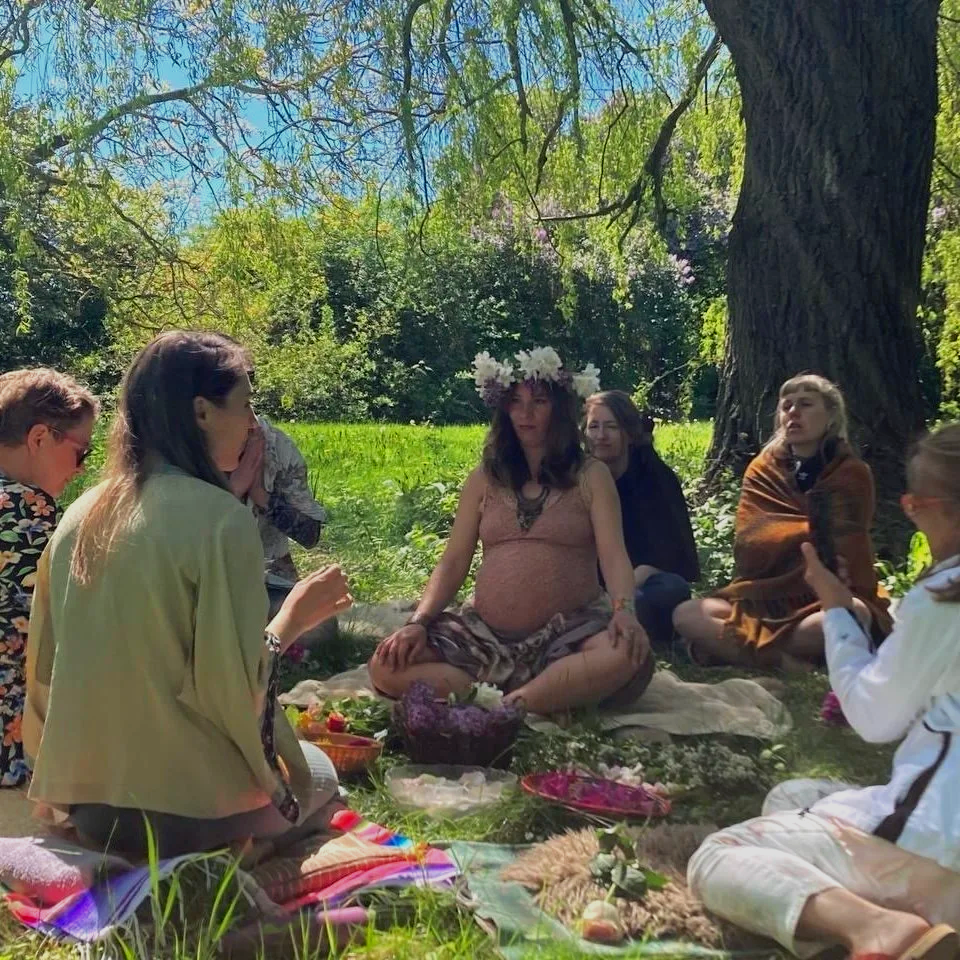 Livia's mother blessing ceremony facilitated by Kaya.