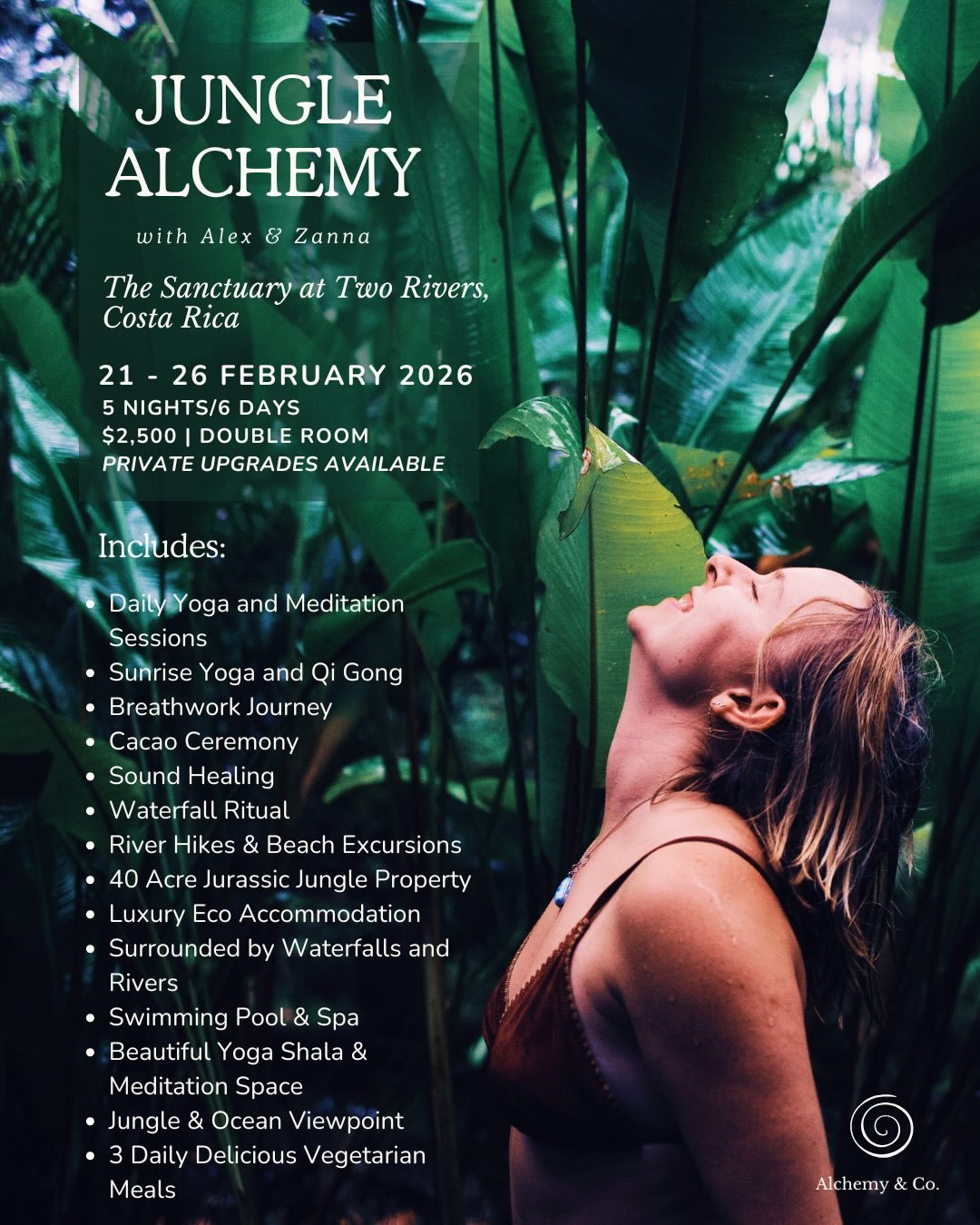 Special Retreat Announcement 📣 

We are hosting a 5-night / 6-day retreat at the Sanctuary at Two Rivers Feb 21 - 26, and we would absolutely love to have you with us.

It&rsquo;s going to be a really magical week - daily yoga, somatic movement + da