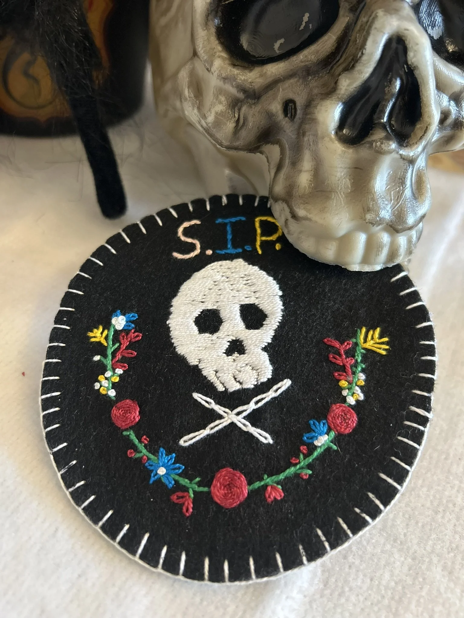 S.I.P (Sip in Peace) Skull - Coaster