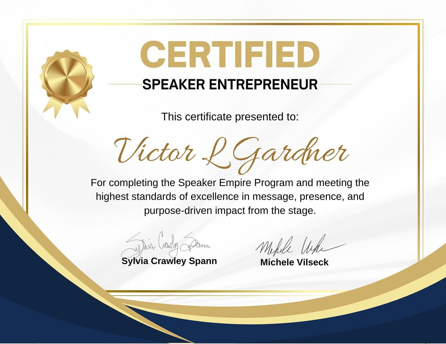 I am always doing something to improve myself and my &ldquo;foxhole.&rdquo;

Big news! 🎤 I&rsquo;m officially a Certified Speaker Entrepreneur!

Over the past 10 weeks I&rsquo;ve been part of the Speakers Stadium program, where I created my signatur