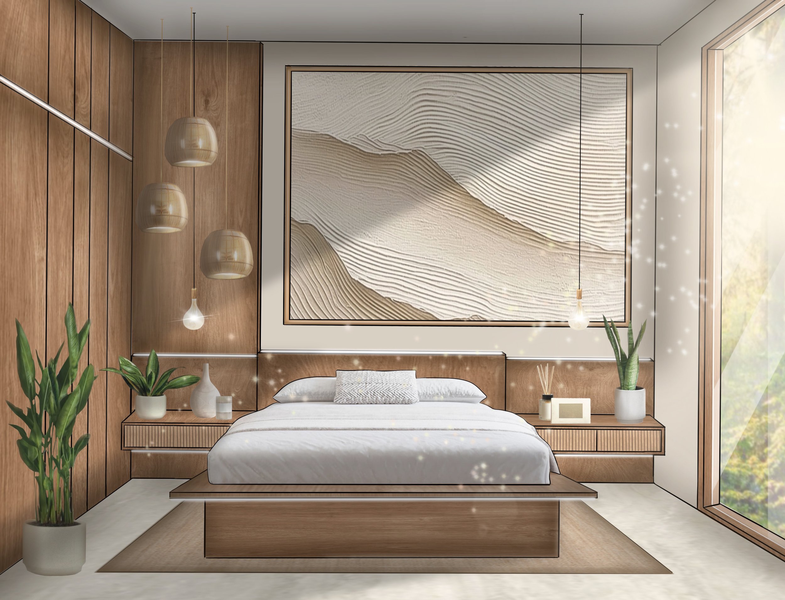 Interior | Sketchup & Procreate