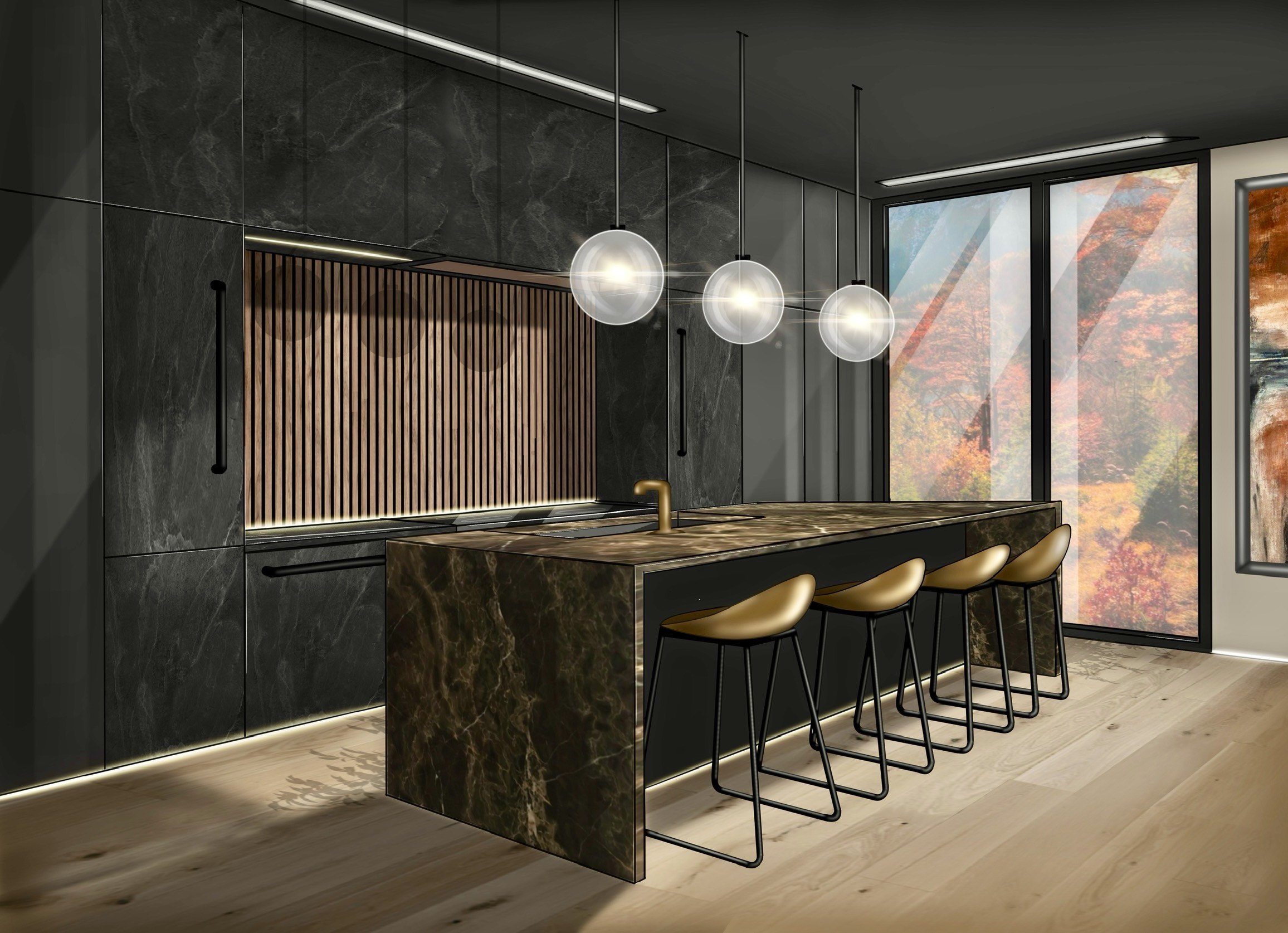 Interior | Sketchup & Procreate