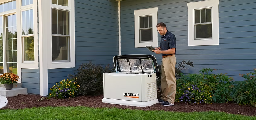 Generac generator install in New Hampshire