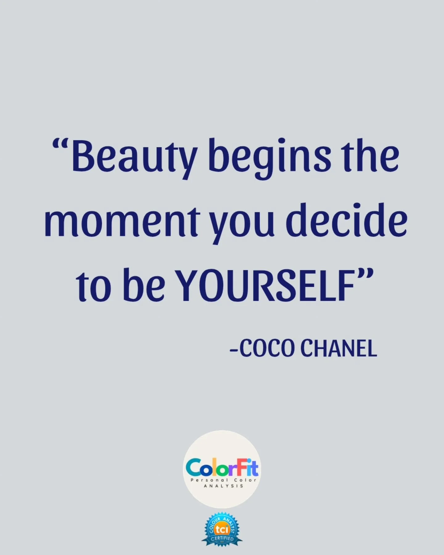 ✨️Learning your colors is such a fun experience but I believe the real power comes from knowing and understanding who you are ~ Your complexion, hair color and eye color were all created in perfect harmony! You are perfect! Embrace who YOU are!