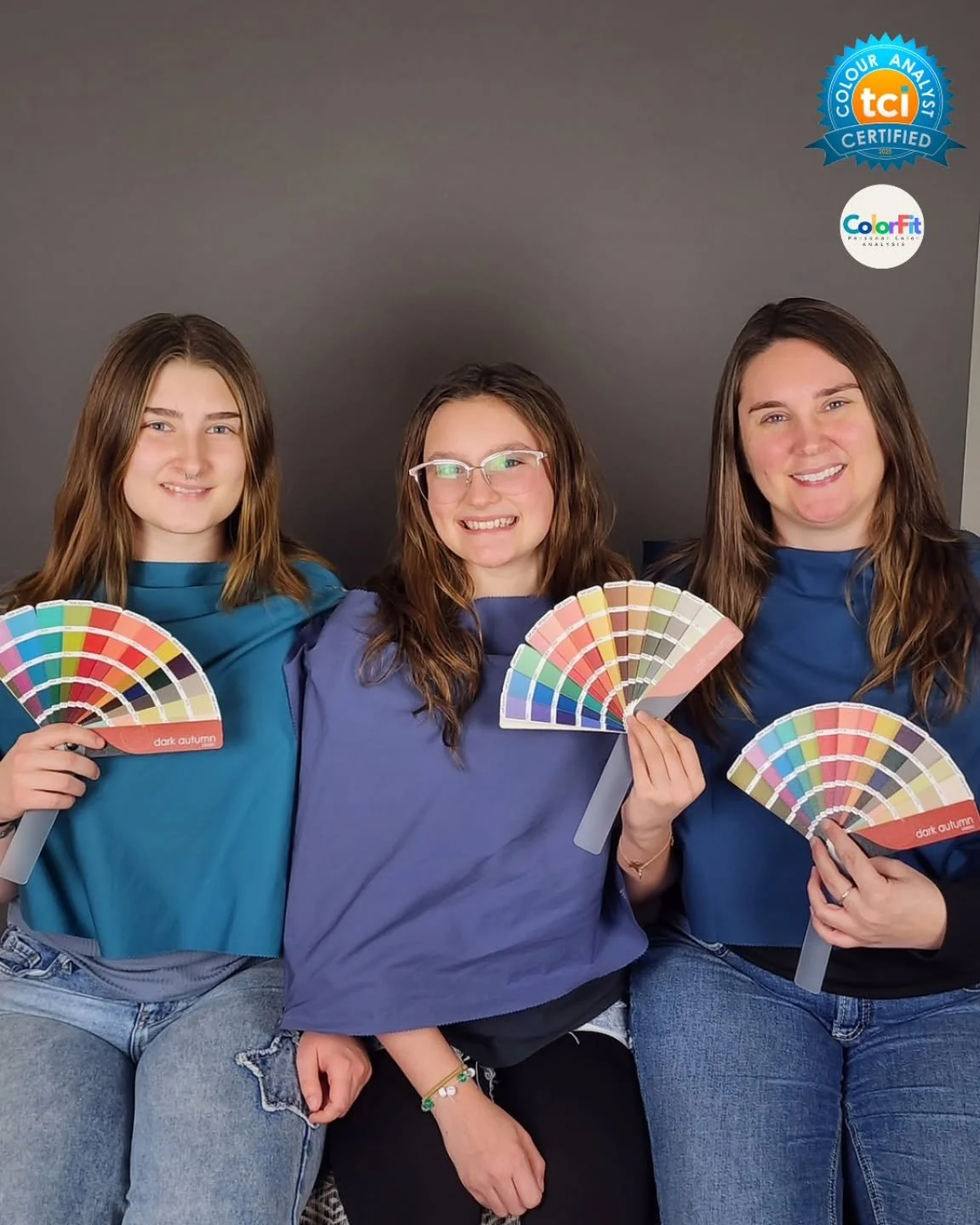 Each of TCI's 12 Tones has their own version of the colors of the rainbow! 🌈 
These adorable daughters &amp; mother now know their own unique best versions 🤩  Aren't they gorgeous!