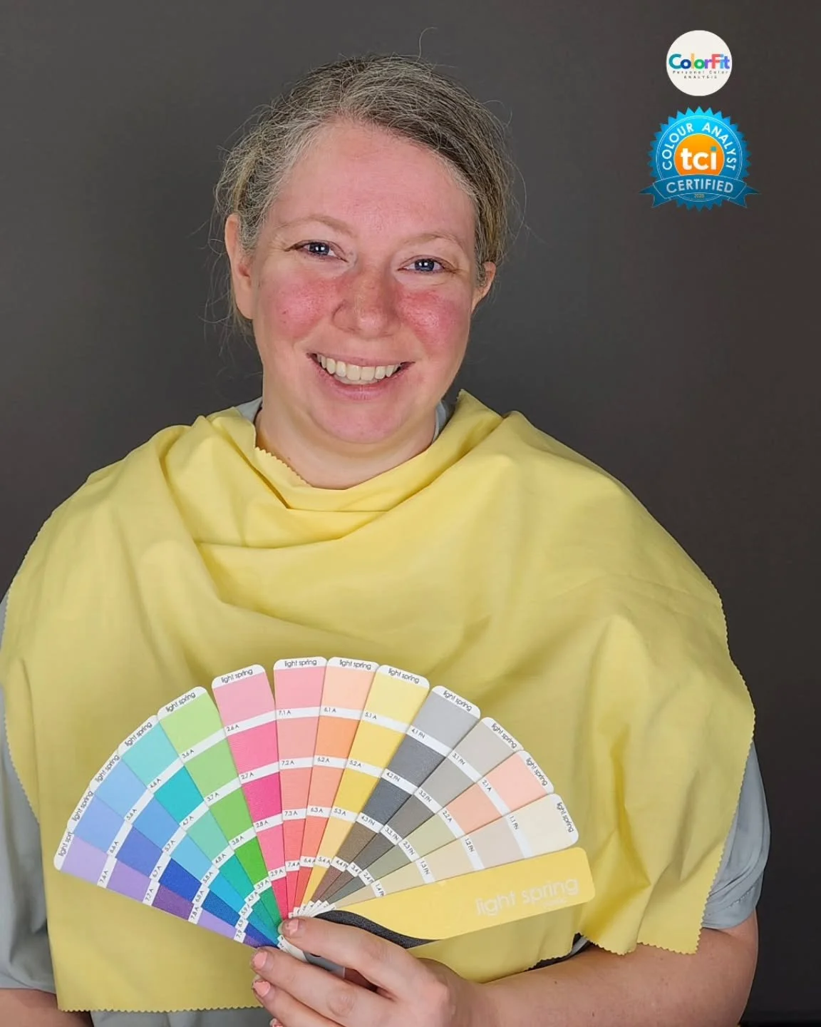 This Beautiful Light Spring is excited to embrace her best colors! 

✨️Warm-Neutral, Light &amp; Bright is what makes her coloring unique✨️ 

These colors won't compete or overpower but will celebrate and compliment her already perfect natural colori
