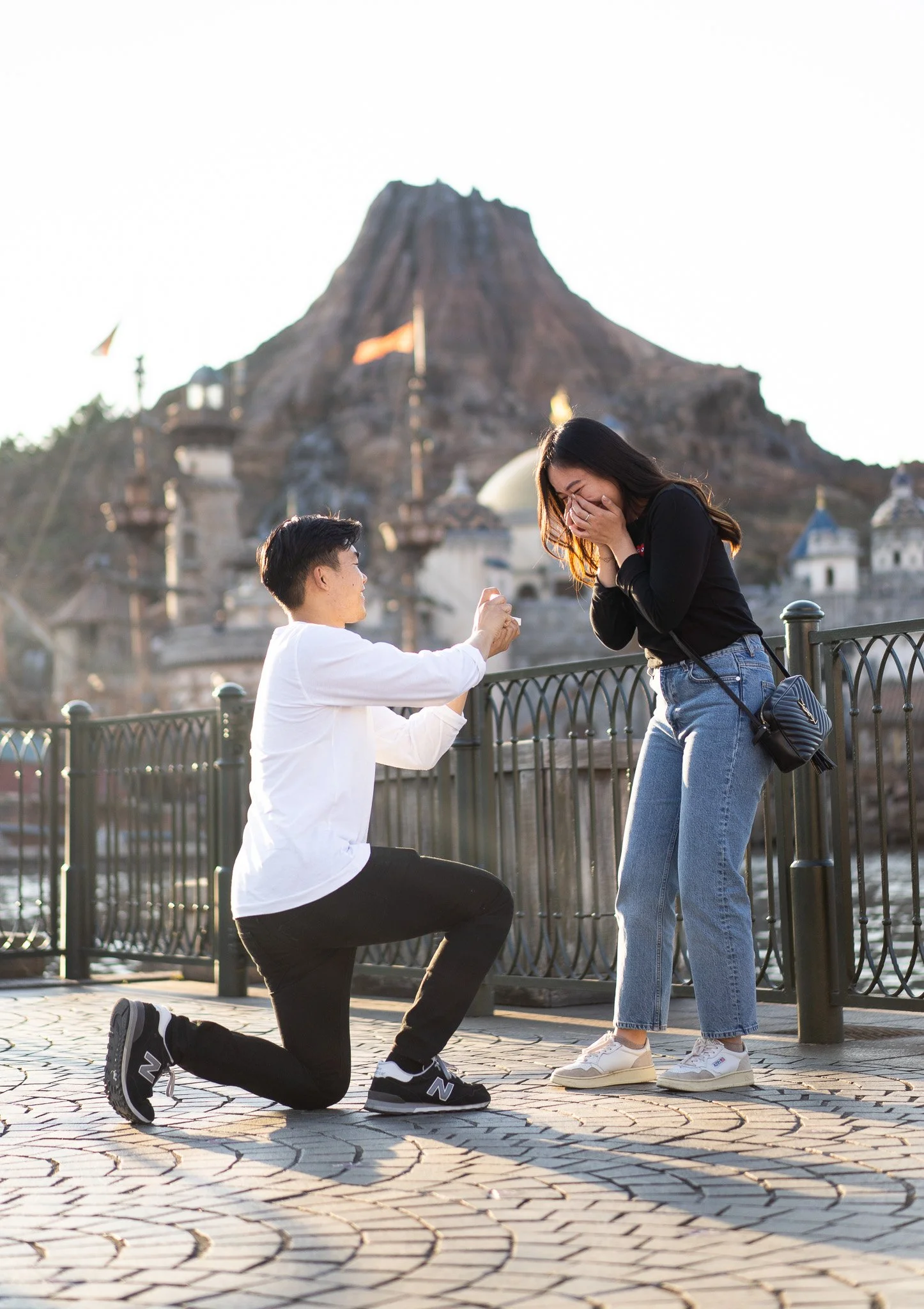 Tokyo Disney Proposal Photographer: A Sunset Engagement at Disney Sea