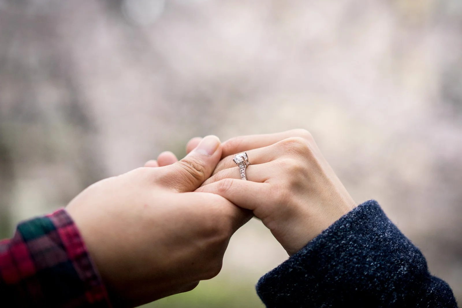 Tokyo Engagement Photographer: A Proposal Under the Cherry Trees of Chidorigafuchi