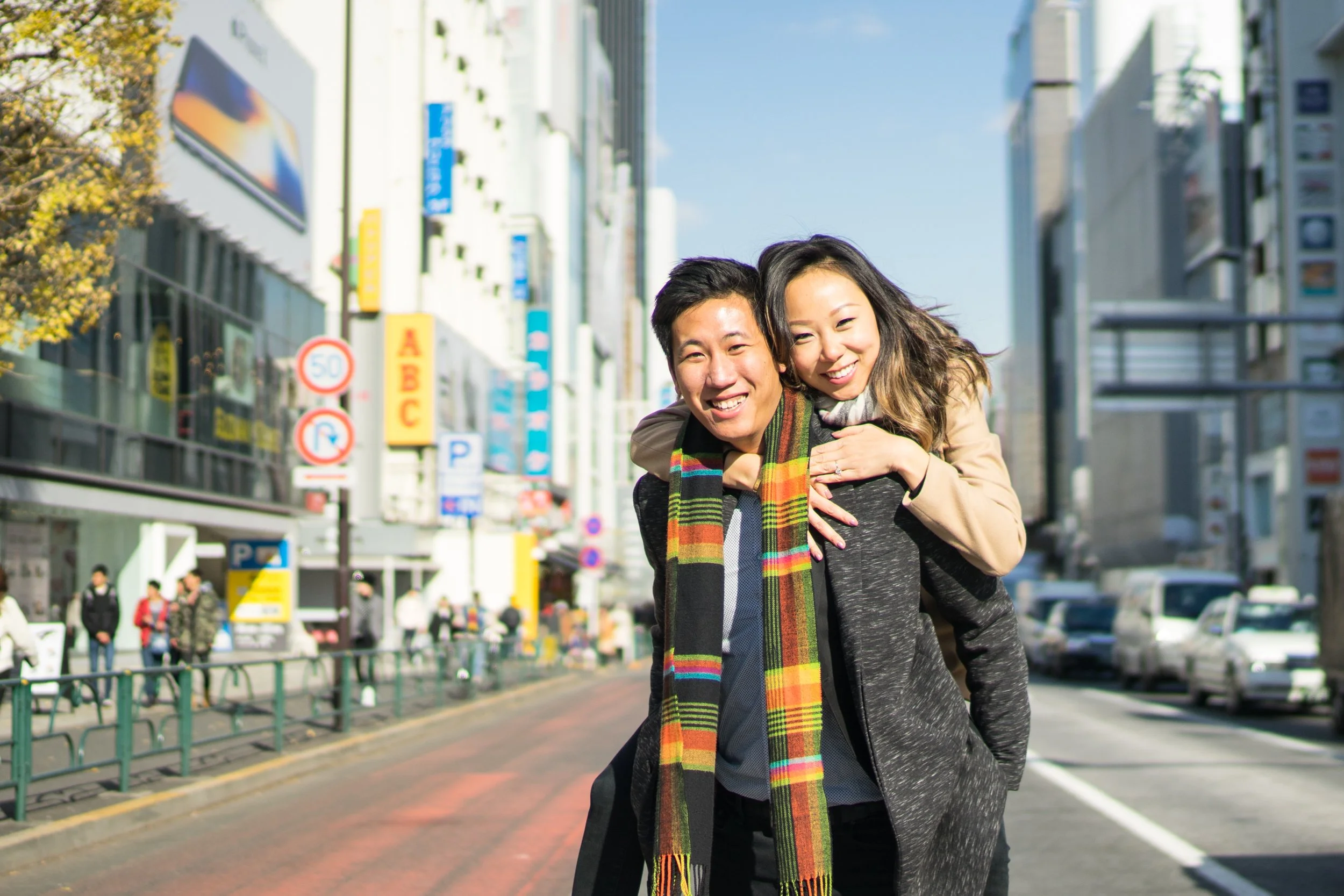 Tokyo Engagement Photographer: A Winter Proposal in Harajuku