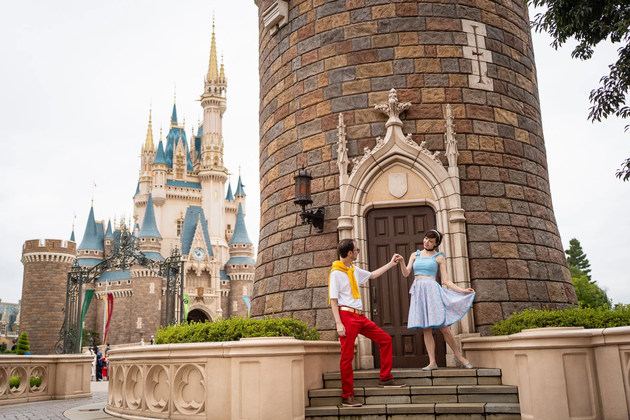 Cinderella- Themed Honeymoon Photoshoot at Tokyo Disneyland