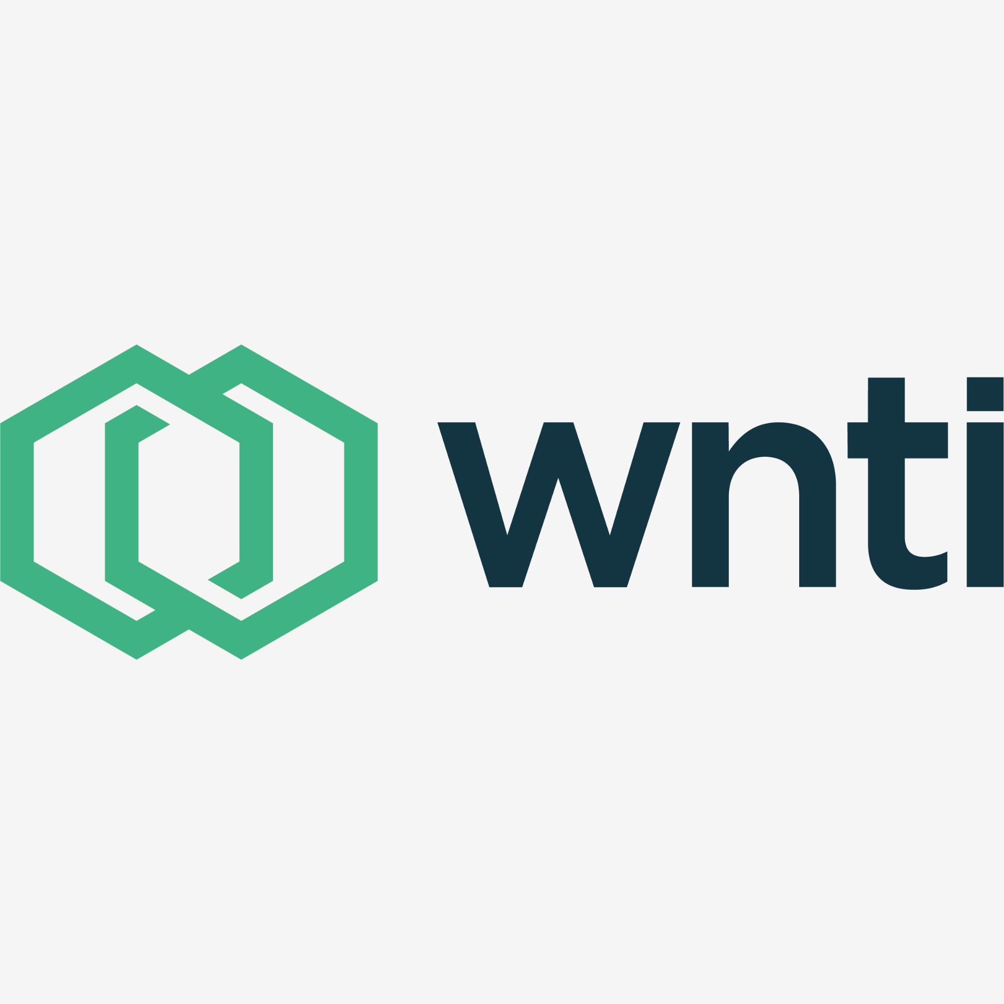 WNTI logo with green geometric icon to the left of black text 'wnti' on a white background.
