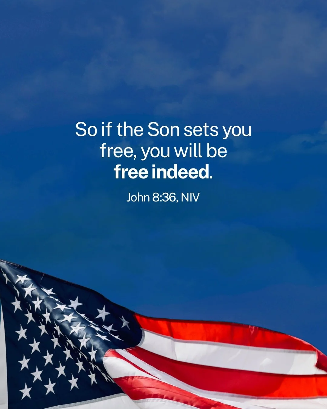 Christ has made us FREE! 🙌🏽

Turn to Him today. You don&rsquo;t have to stay bound.

Have a happy and safe 4th everybody. 🇺🇸✨