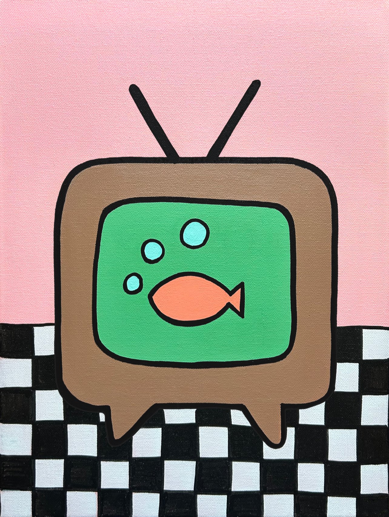 Fish Tank TV Print