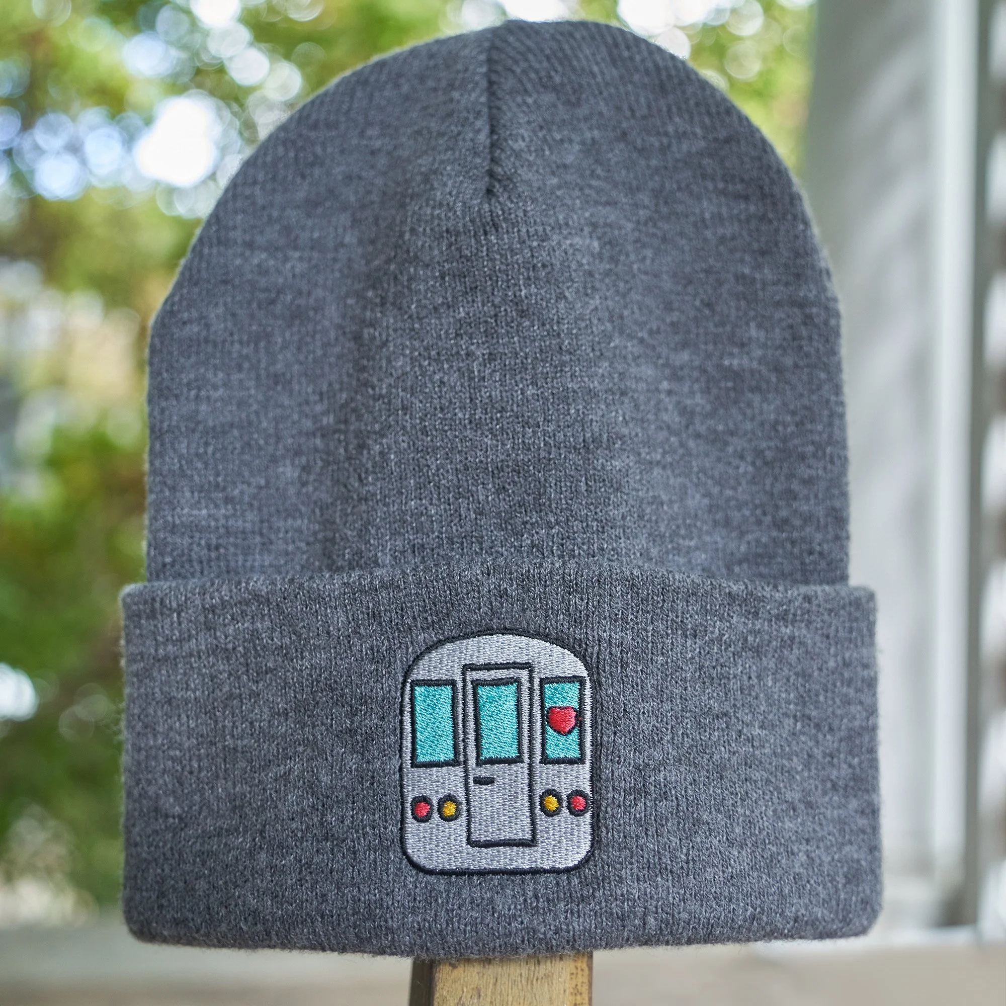 Heart Train Beanie Outside.JPEG