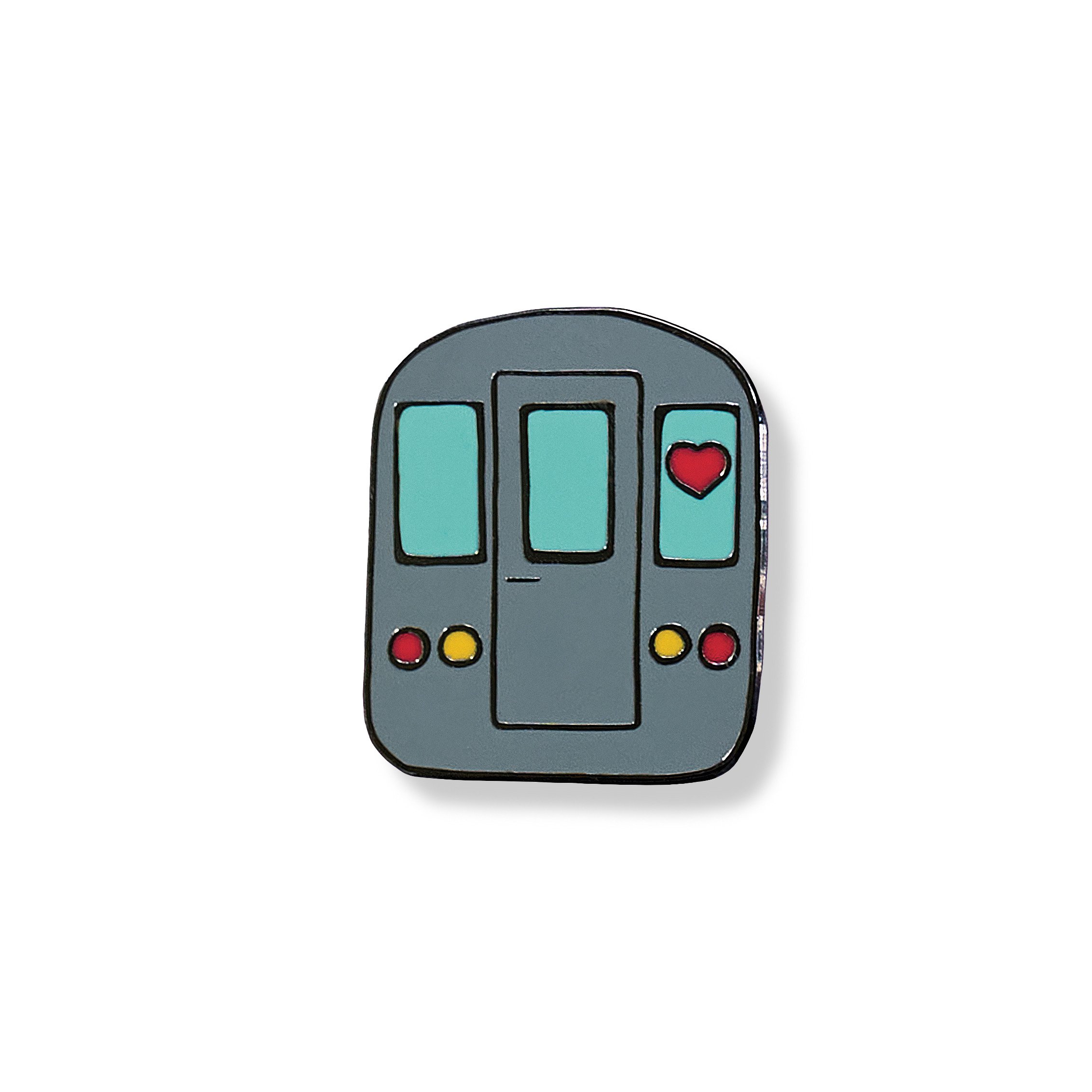 Heart Train Pin