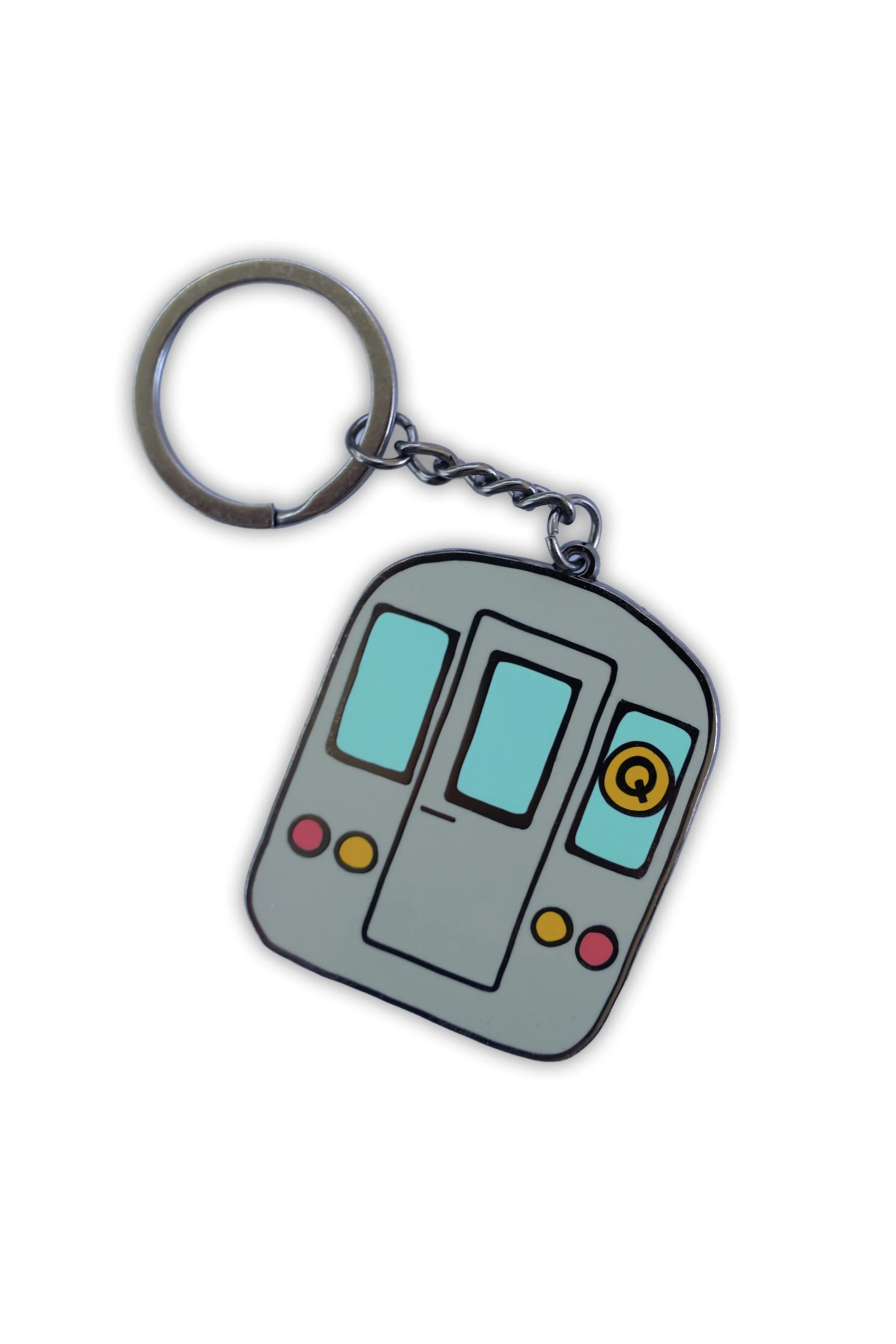 Q Train Keychain