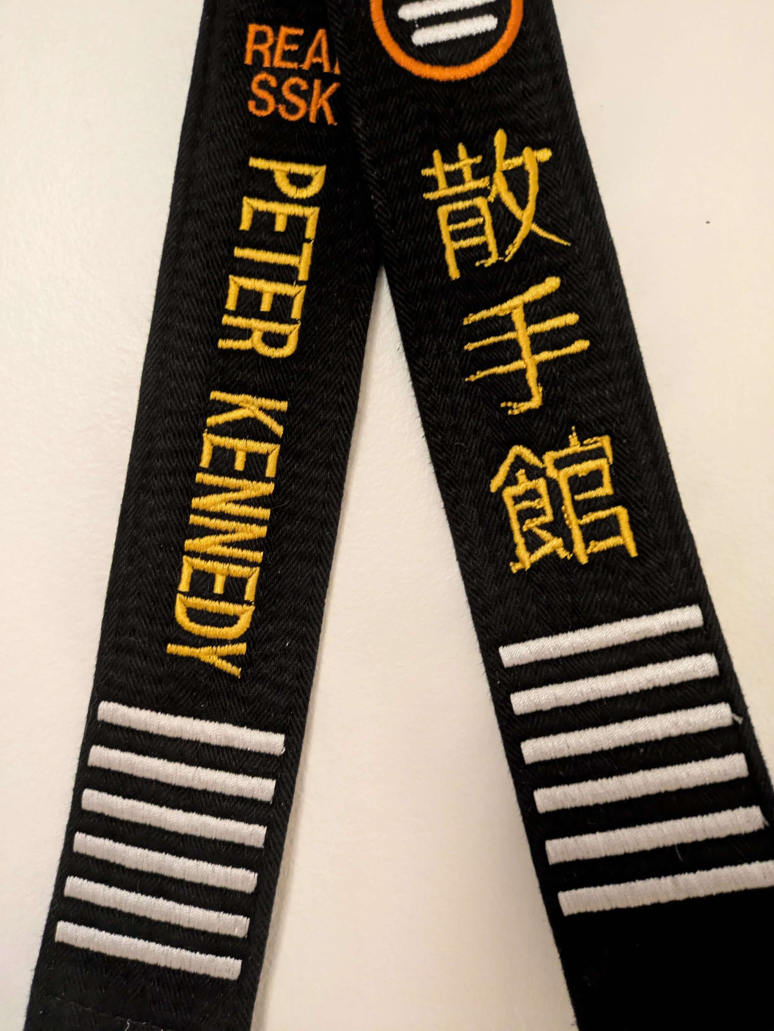 Embroidered Black Belts