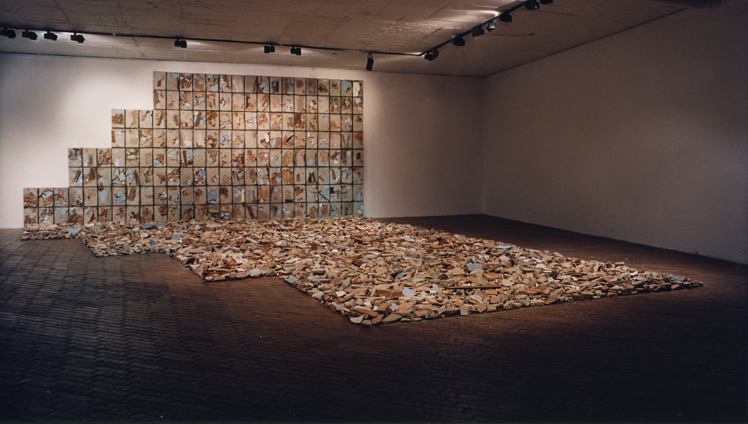 “El reino de este mundo”
Imagen de la instalación, Museo de Arte Moderno de Bogotá  2000
Impresión digital giclée sobre papel de algodón