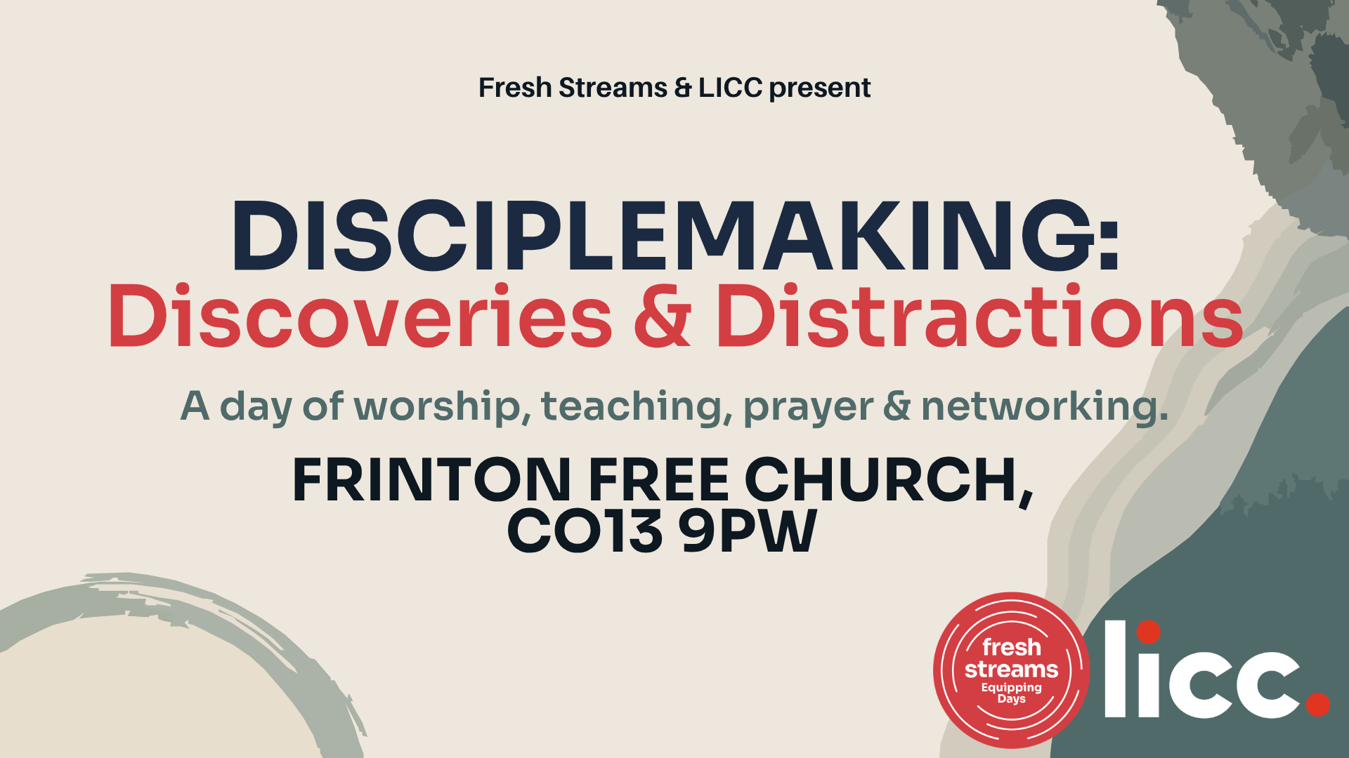 Equipping Day - Disciplemaking: Discoveries &amp; Distractions - Frinton 