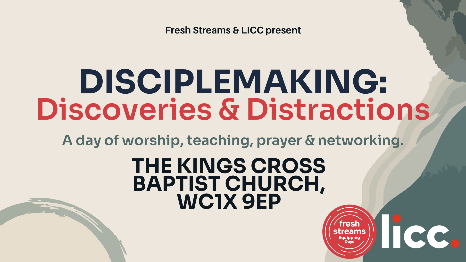 Equipping Day - Disciplemaking: Discoveries &amp; Distractions - London