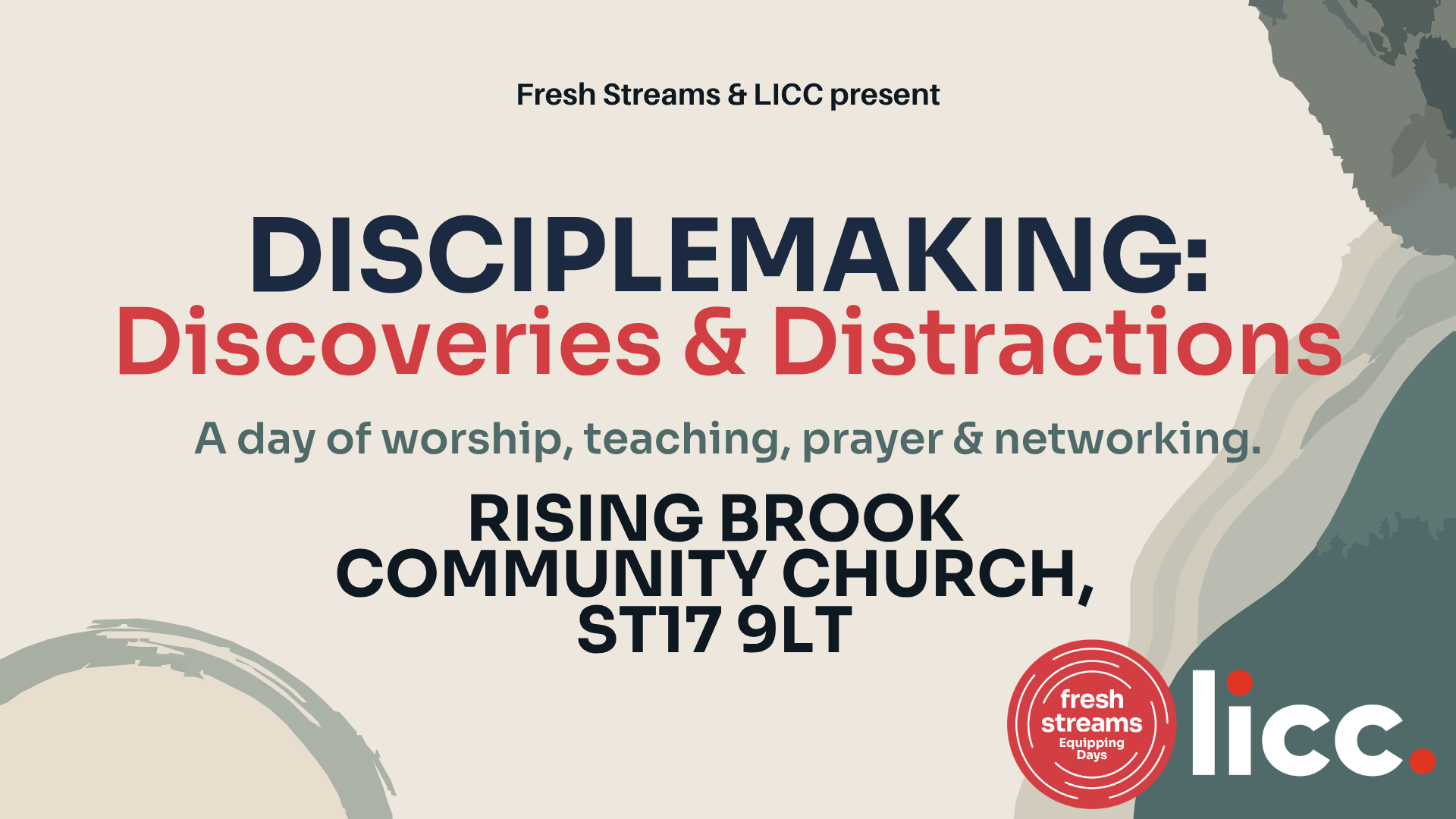 Equipping Day - Disciplemaking: Discoveries &amp; Distractions - Stafford