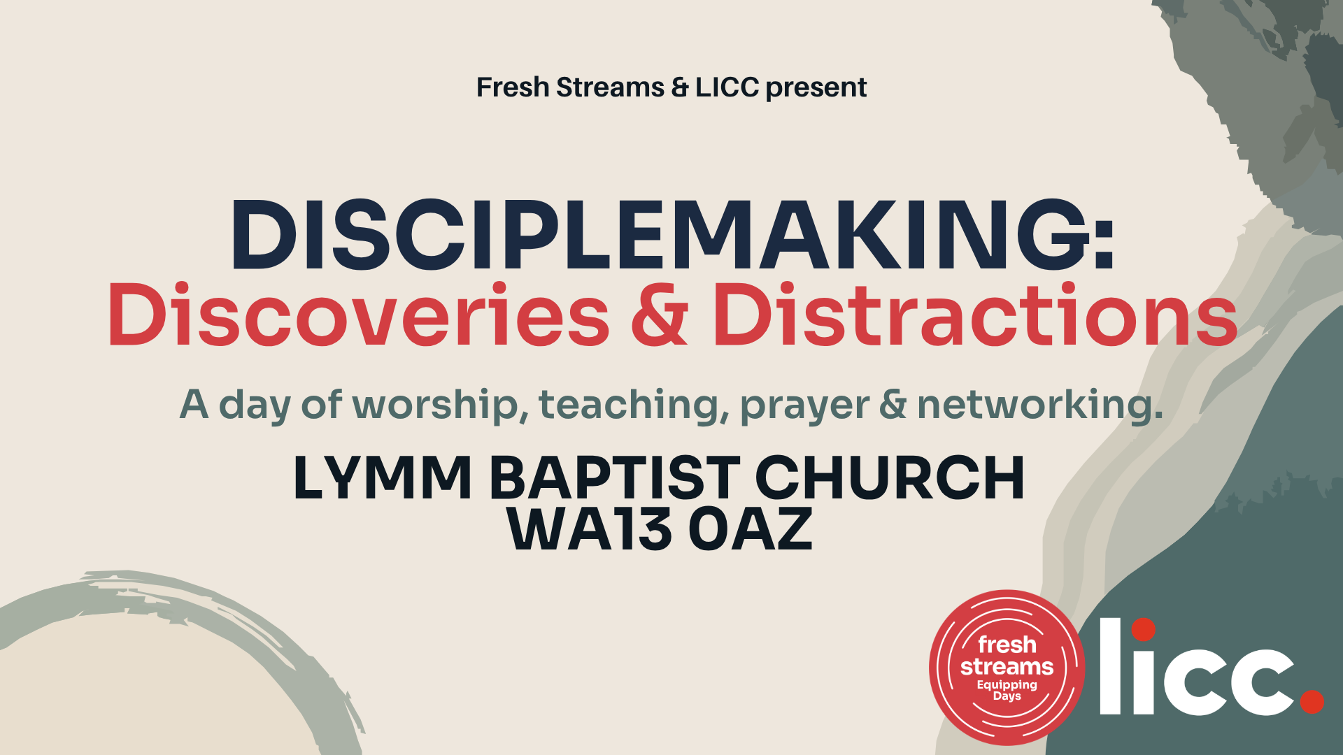 Equipping Day - Disciplemaking: Discoveries &amp; Distractions - Lymm