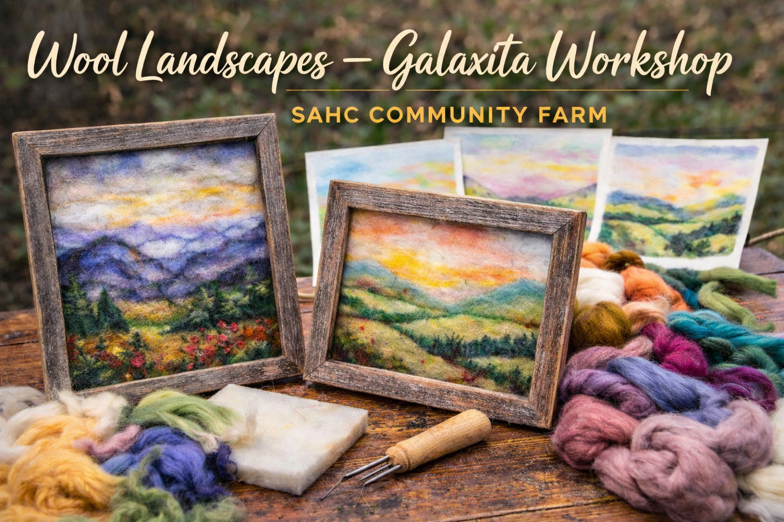 Wool Landscapes – Galaxita Workshop