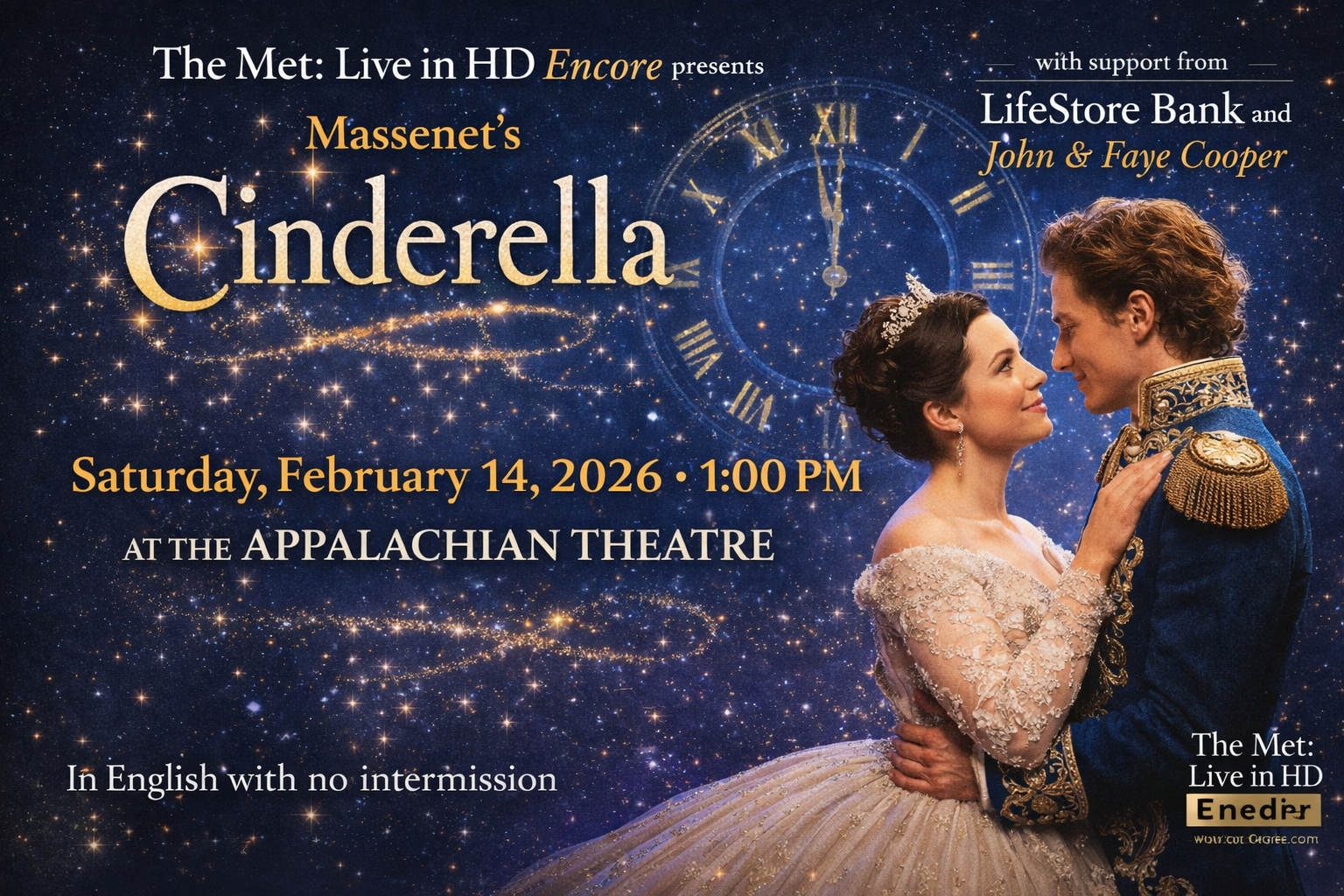 The Met: Live in HD – Encore presents Massenet’s Cinderella