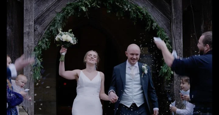 A Christmas wedding that felt cosy, timeless and full of heart 🩷🩷congratulations Sophie &amp; Joe