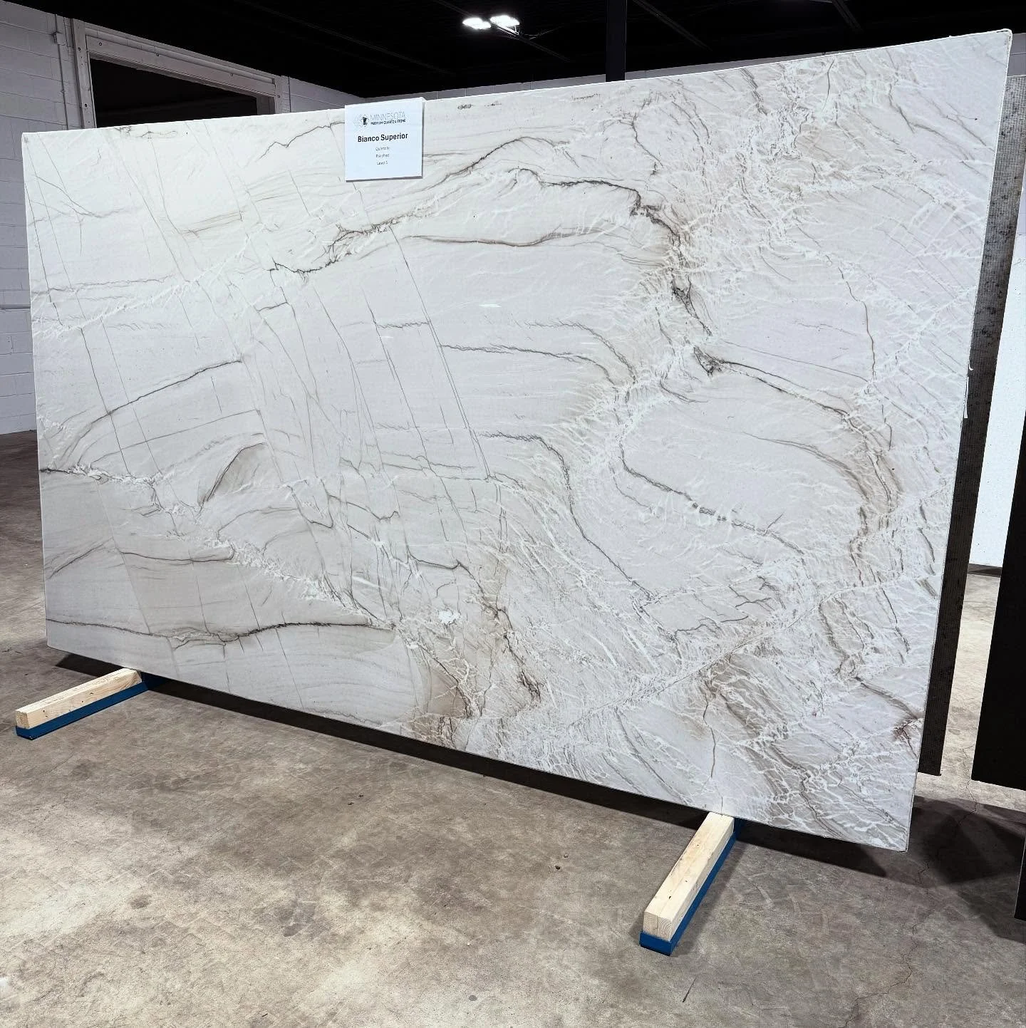 ✨New Arrival: Bianco Superior Quartzite✨ We're thrilled to introduce Bianco Superior to our Natural Stone Collection - a luxurious quartzite that pairs creamy white tones with delicate warm veining and a unique pattern only nature can create. This sl