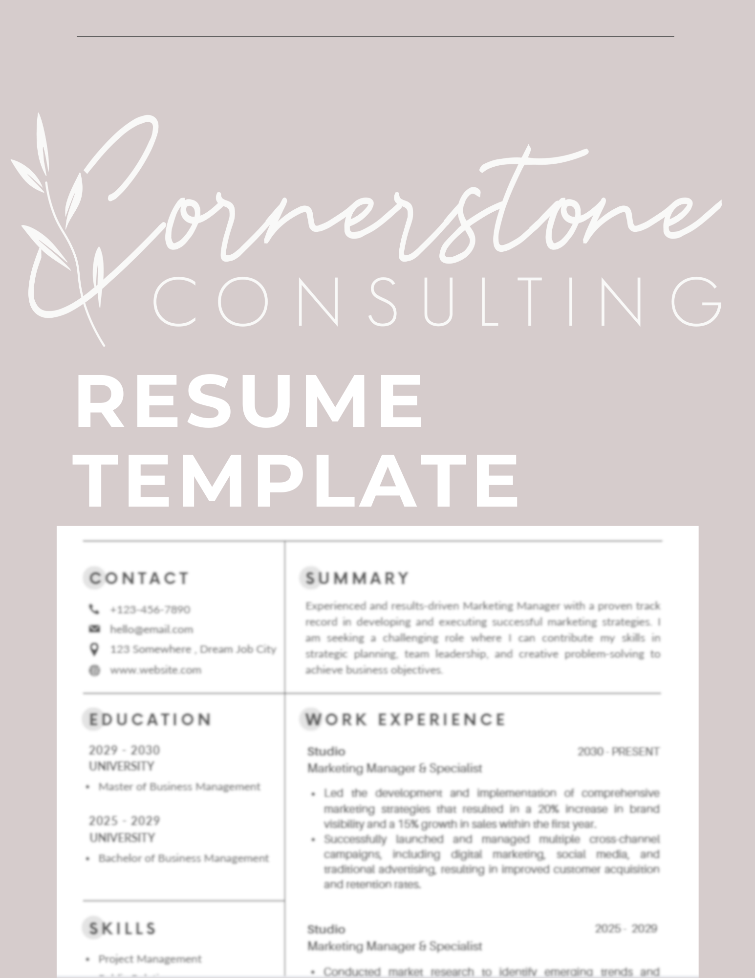 Resume Template